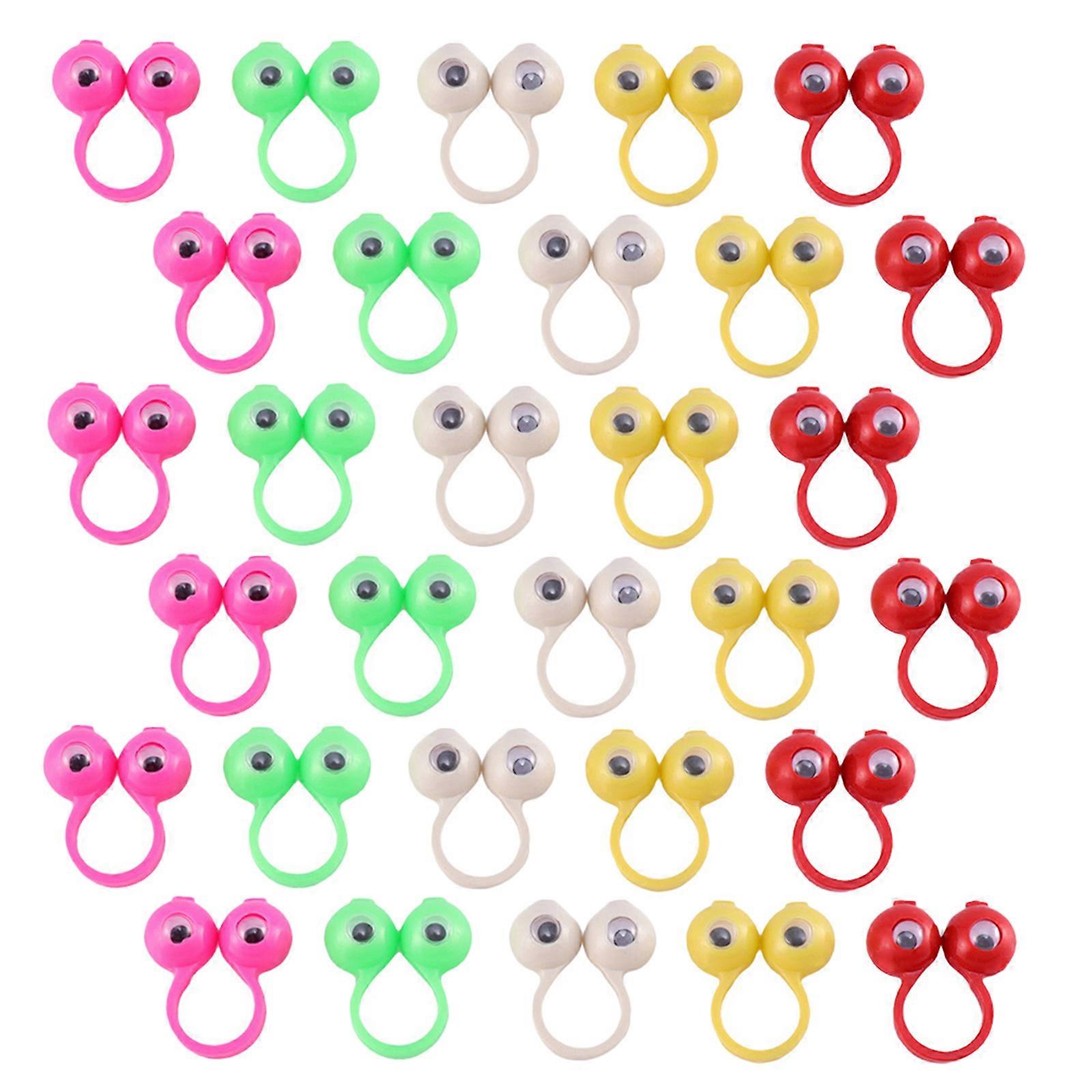 Finger Puppets Eye Rings Teaching Aids Random Style 50Pcs For Parties And Games