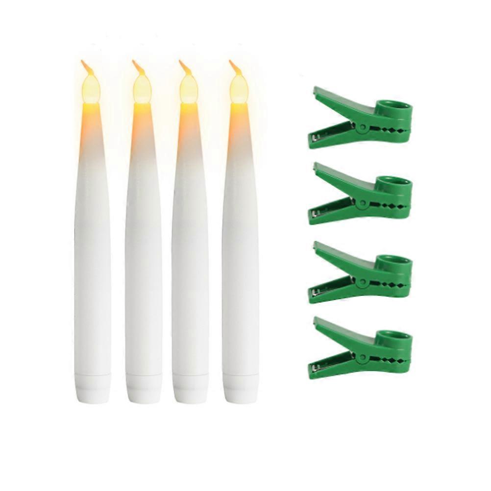 Candle Lamps LED Plastic Light Candles for Decoration 12Sets Artificial Set