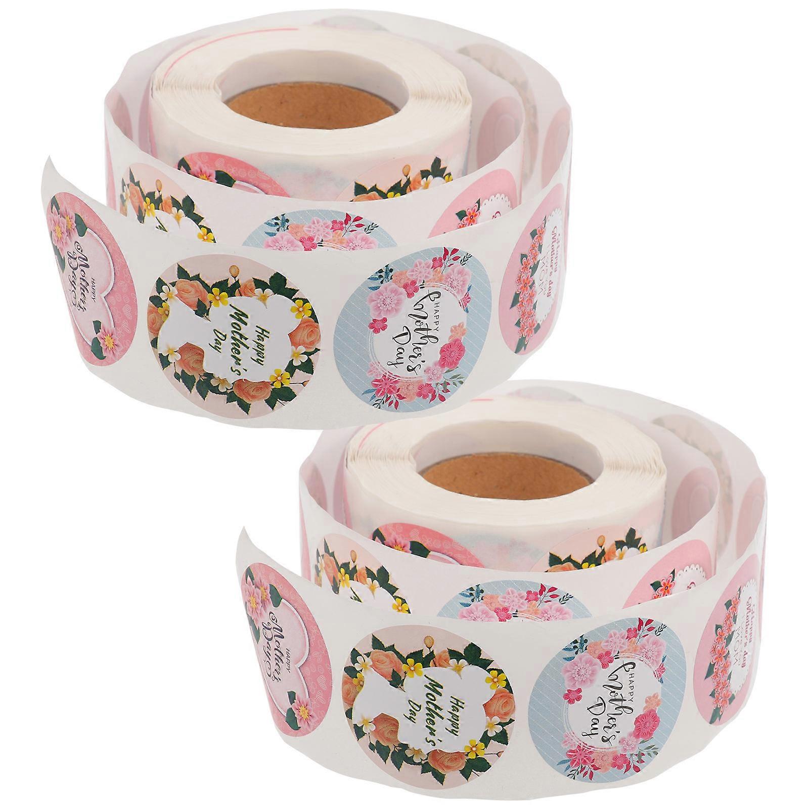 Mother's Day Decals 10 Rolls Decorative Stickers For And Gifts Multi Color Functionality