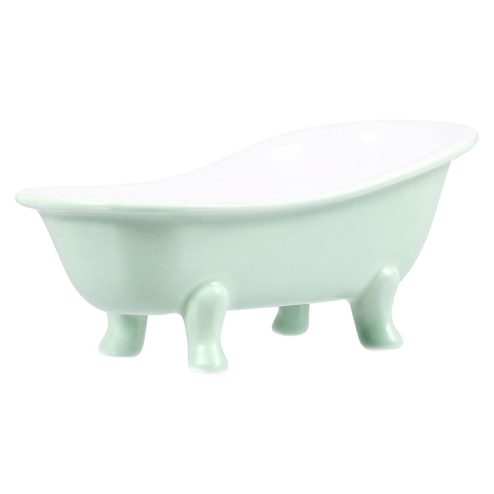 Pet Sleeping Shelter Ceramic Hamster Bathtub for Cool Bathing 2Pcs