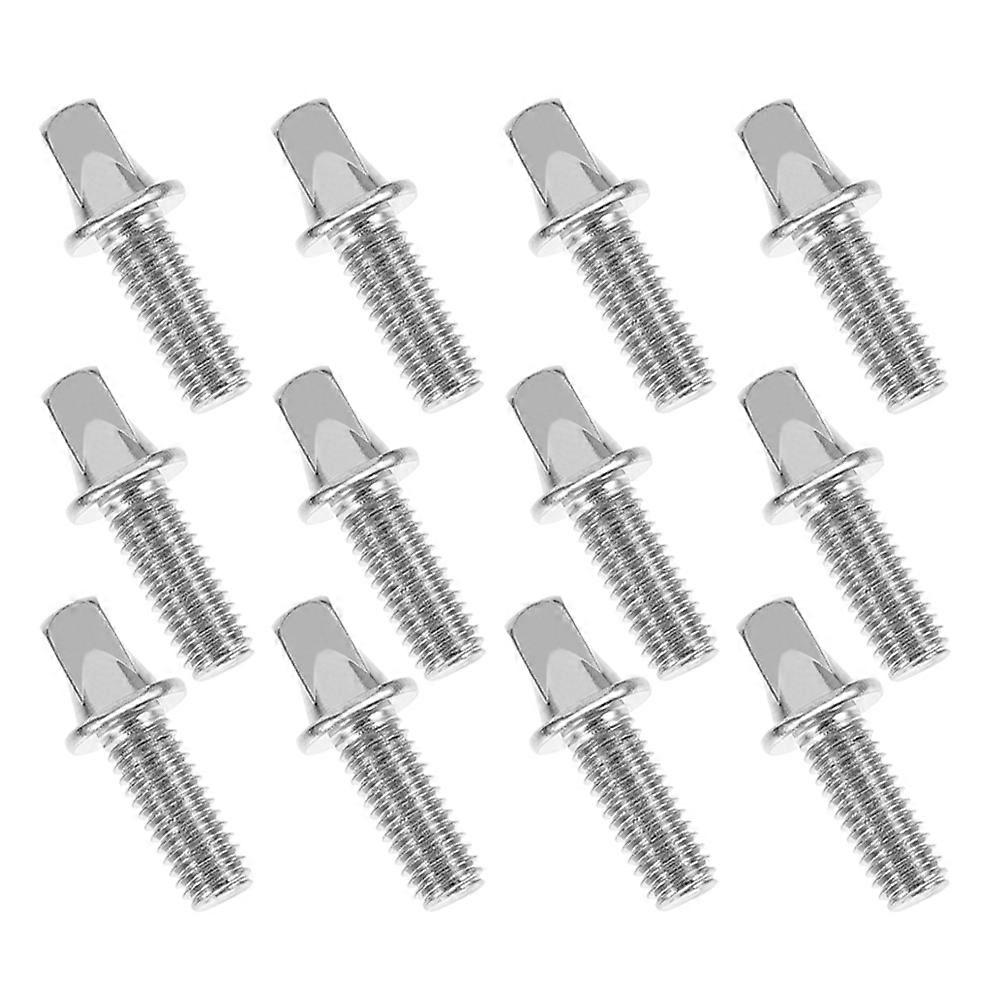 Drum Key Screws Easy Adjustment Noise Reduction High Strength Materials 12Pcs
