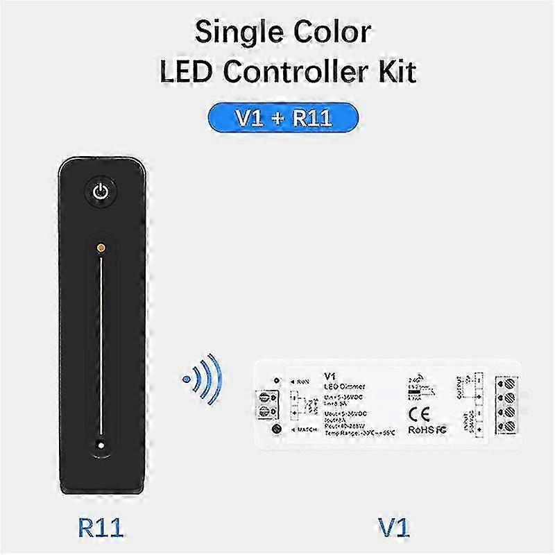 Led dimmer 12v 5v 24v 36v 8a pwm wireless rf switch with 2.4g brightness adjustment contact remote control