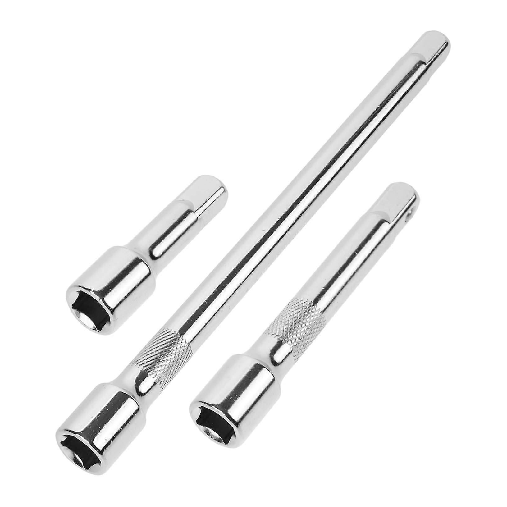 3pcs Metal Flexible Socket Extension Cable 1/2 Inch Drive Bendable Wrench Extender For Car  Tool Set
