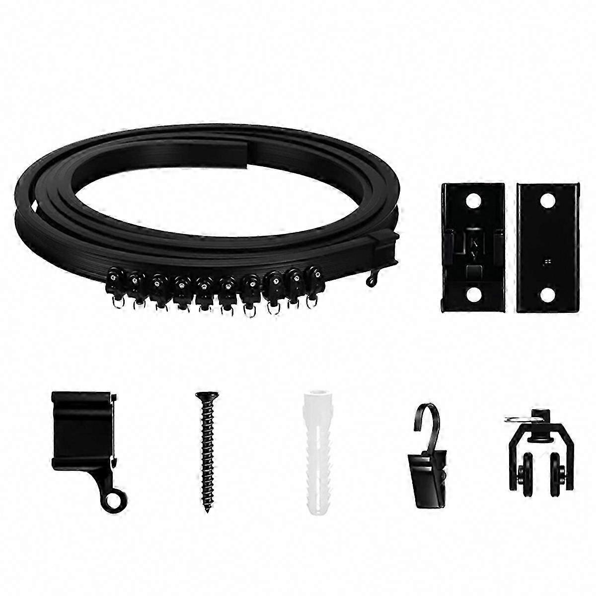 Flexible Bendable Curtain Track, Ceiling Wall Mounted 3Meter