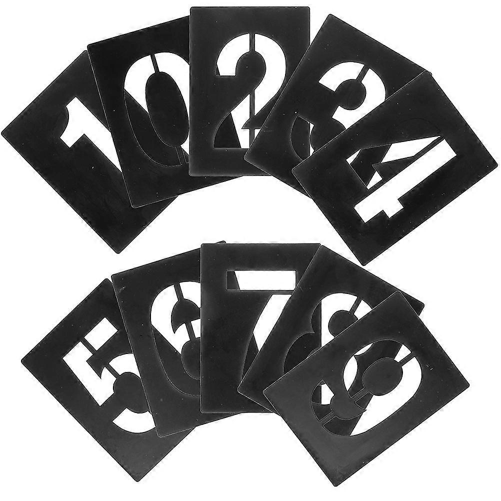 PVC Number Stencils for Cake Decorating and Craft 20Pcs Plastic Set