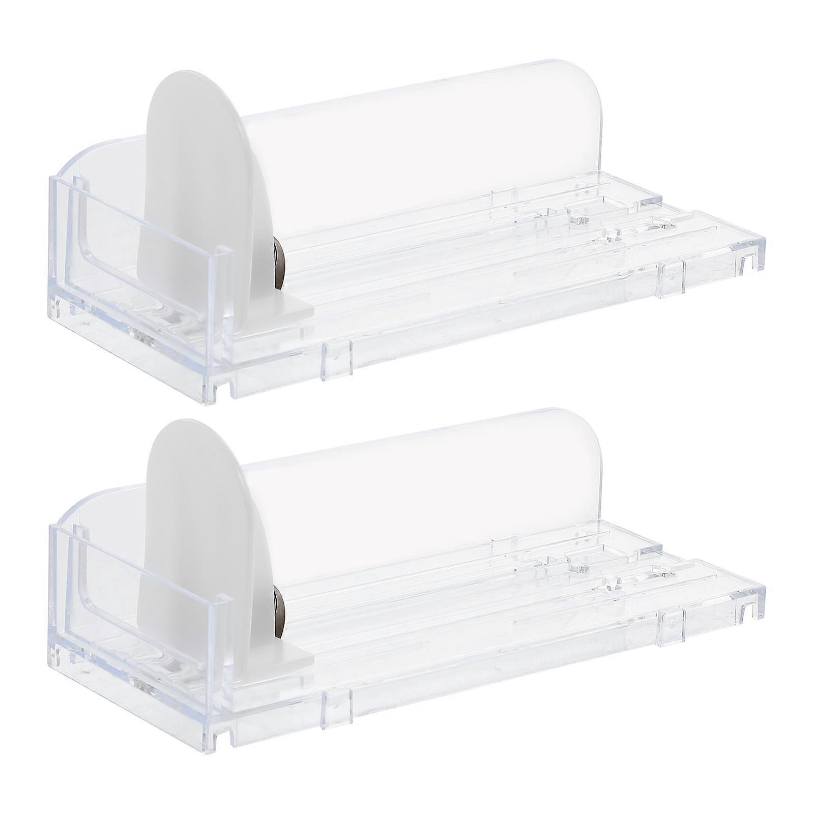 Display Holder for Storage Use 2Pcs Transparent Auto-Push Cases