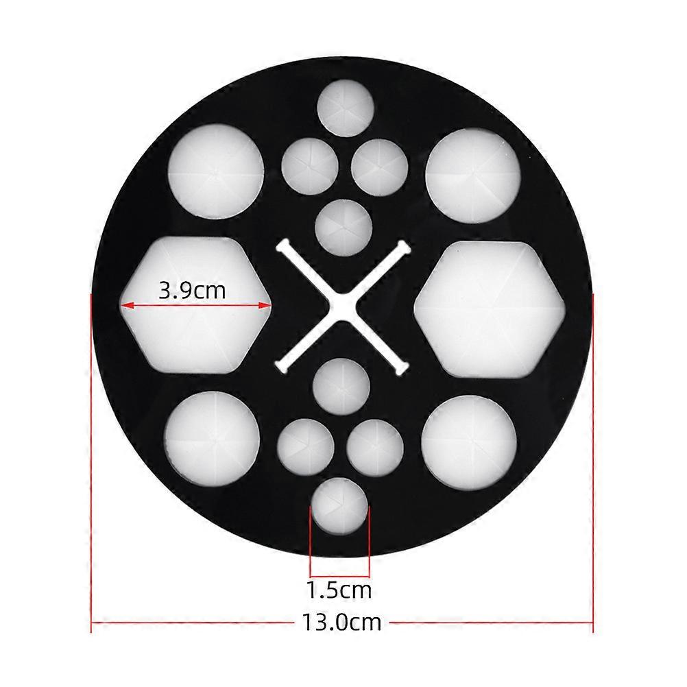 Makeup Brush Dryer 1Pcs Multifunctional Brush Rack For Daily Use Simple Design Black Drying And Organizing 14 Holes