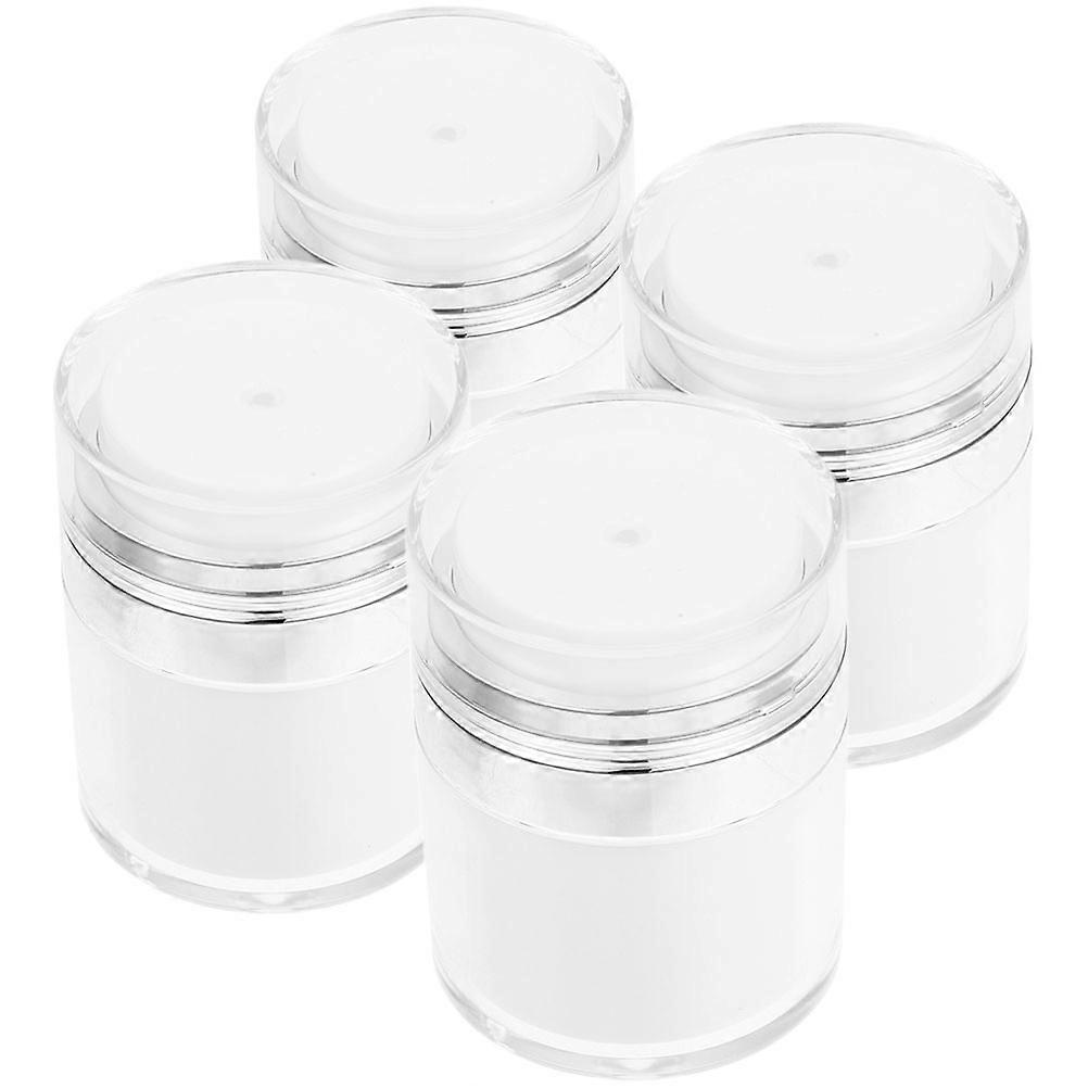 Refillable Cosmetic Containers Airless Pumps for Cream Storage 4Pcs