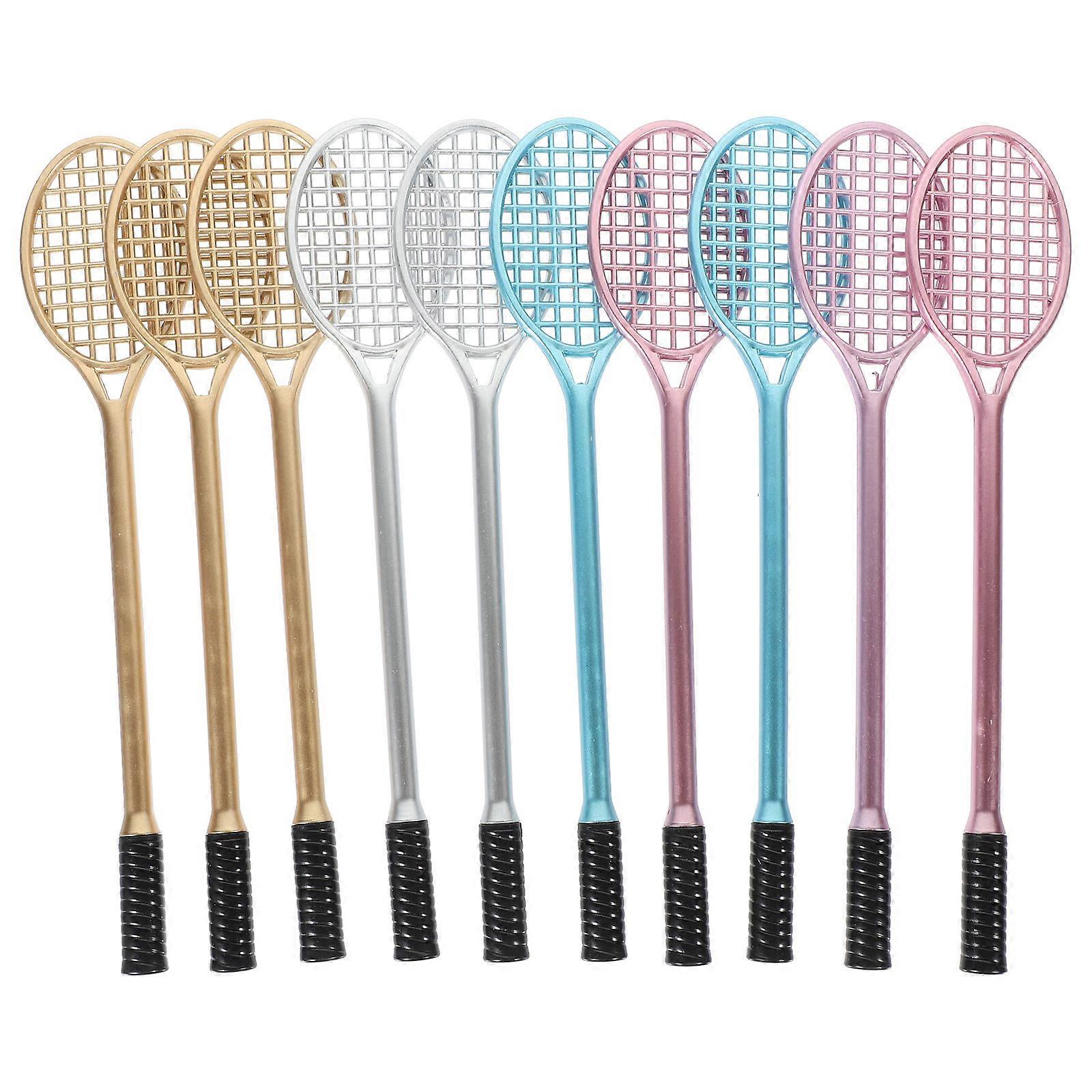 Tennis Racket Shape Pens Gel Ink for Writing Use 20Pcs Mixed