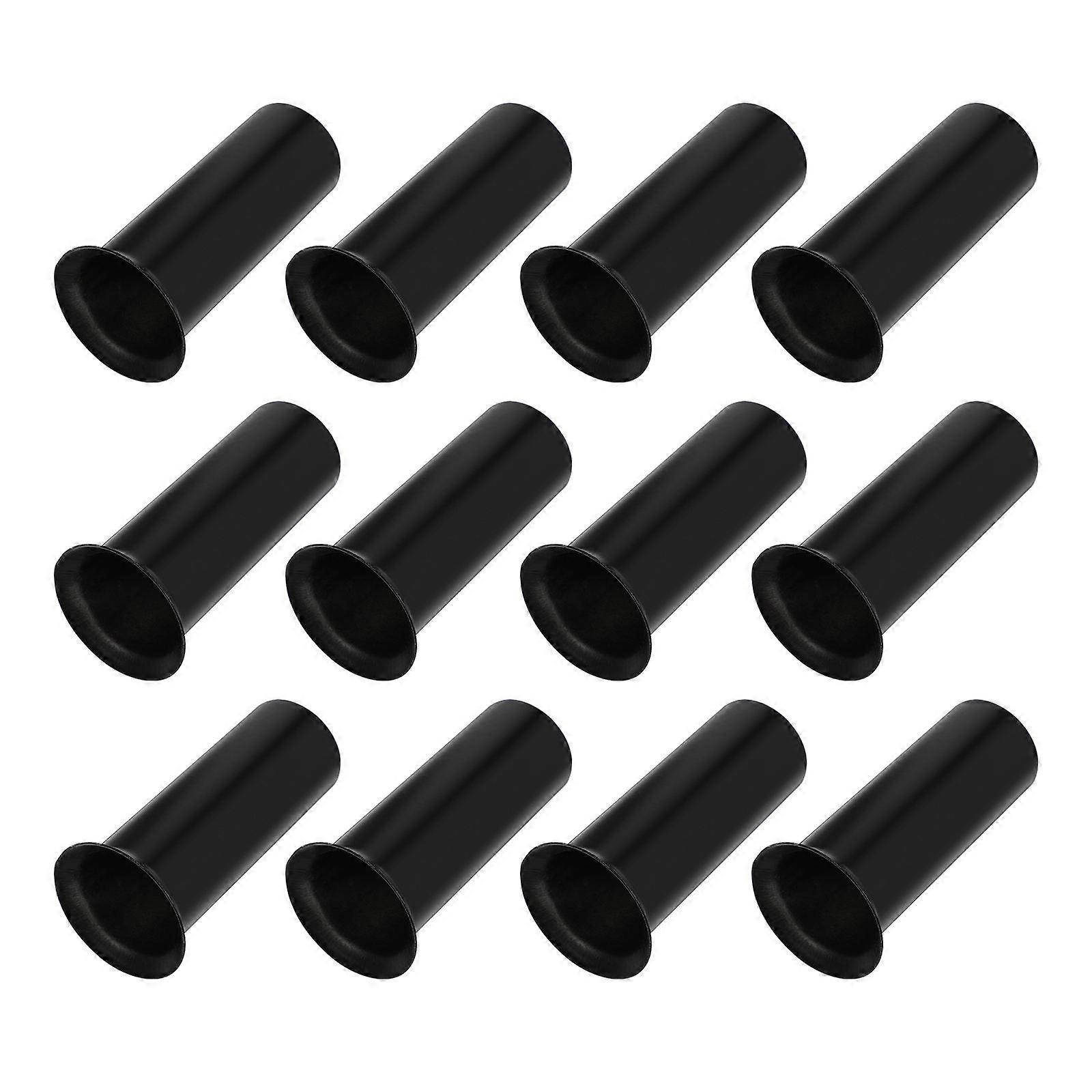 Chandelier Light Base Sleeve for Lamp Use 36Pcs Lighting Accessories Black