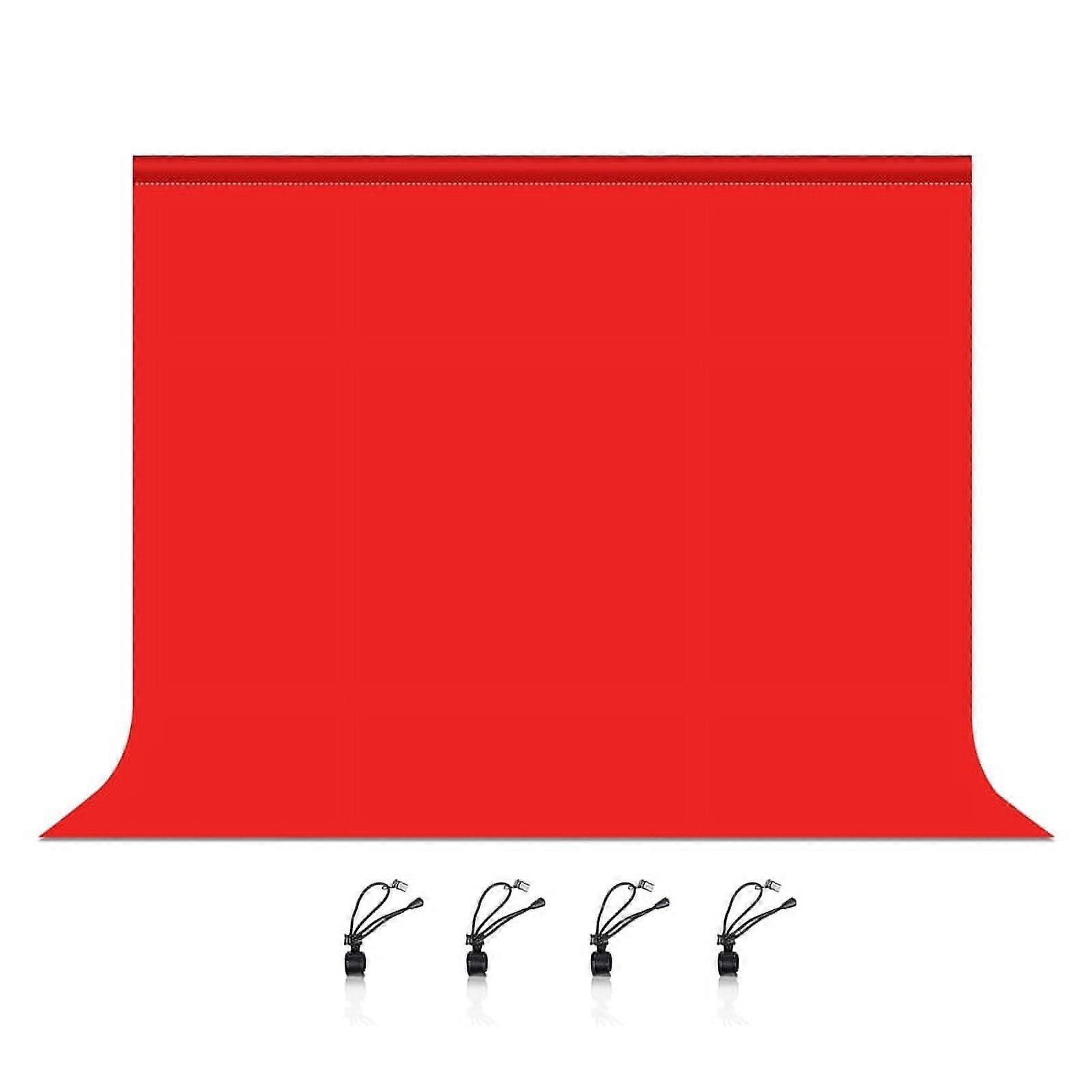 ckepdyeh 3X2M Photography Background Cloth Studio Live Portrait Cloth Keyless Cloth Multifunctional Photo Background Cloth, Red