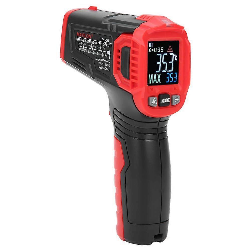 HT650B Industrial Digital Infrared Thermometer NonContact IR Temperature Tester 30~+550/22~+1022