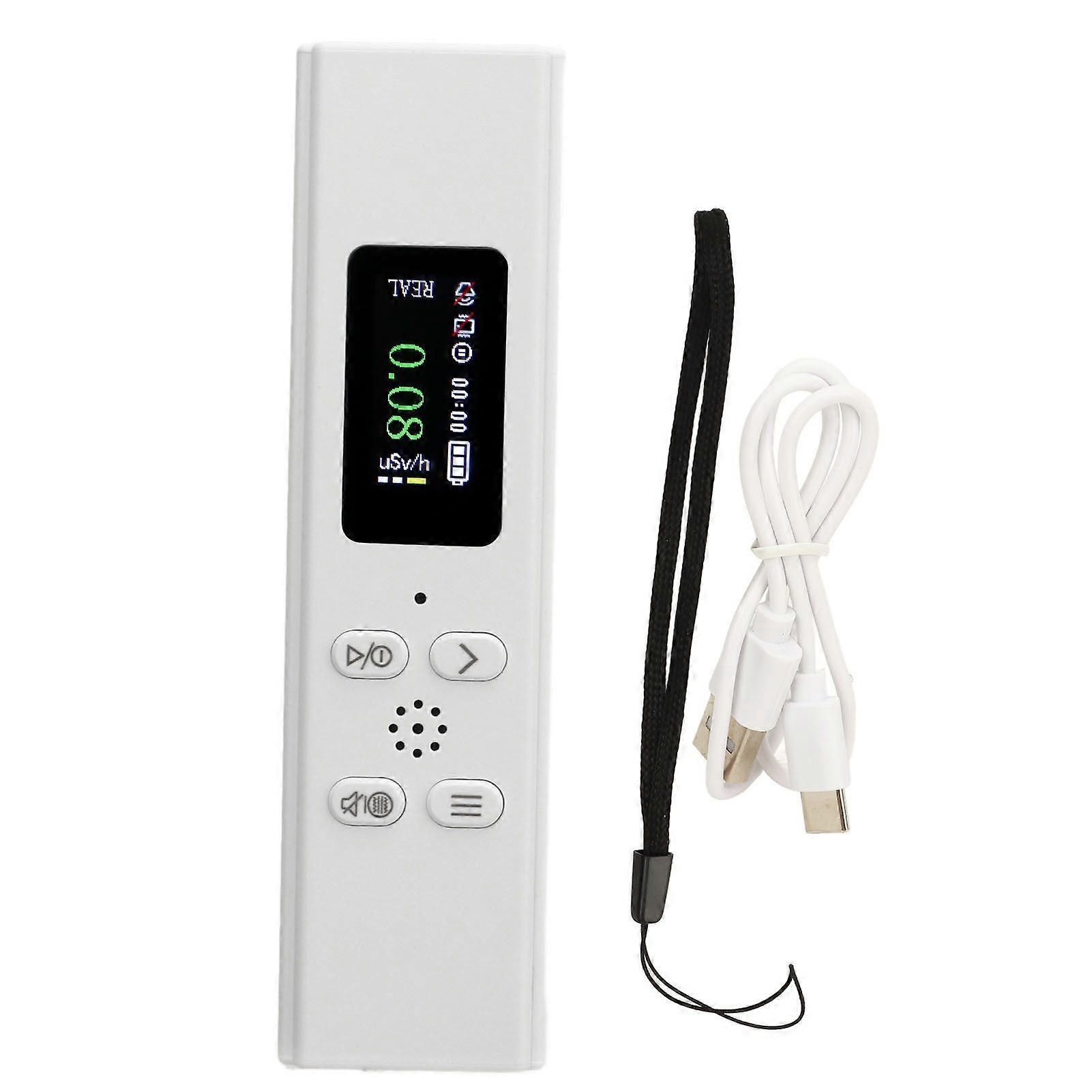 Nuclear Radiation Detector Monitor High Accuracy Quick Response Portable Geiger Counter with Alarm for Home Hospital