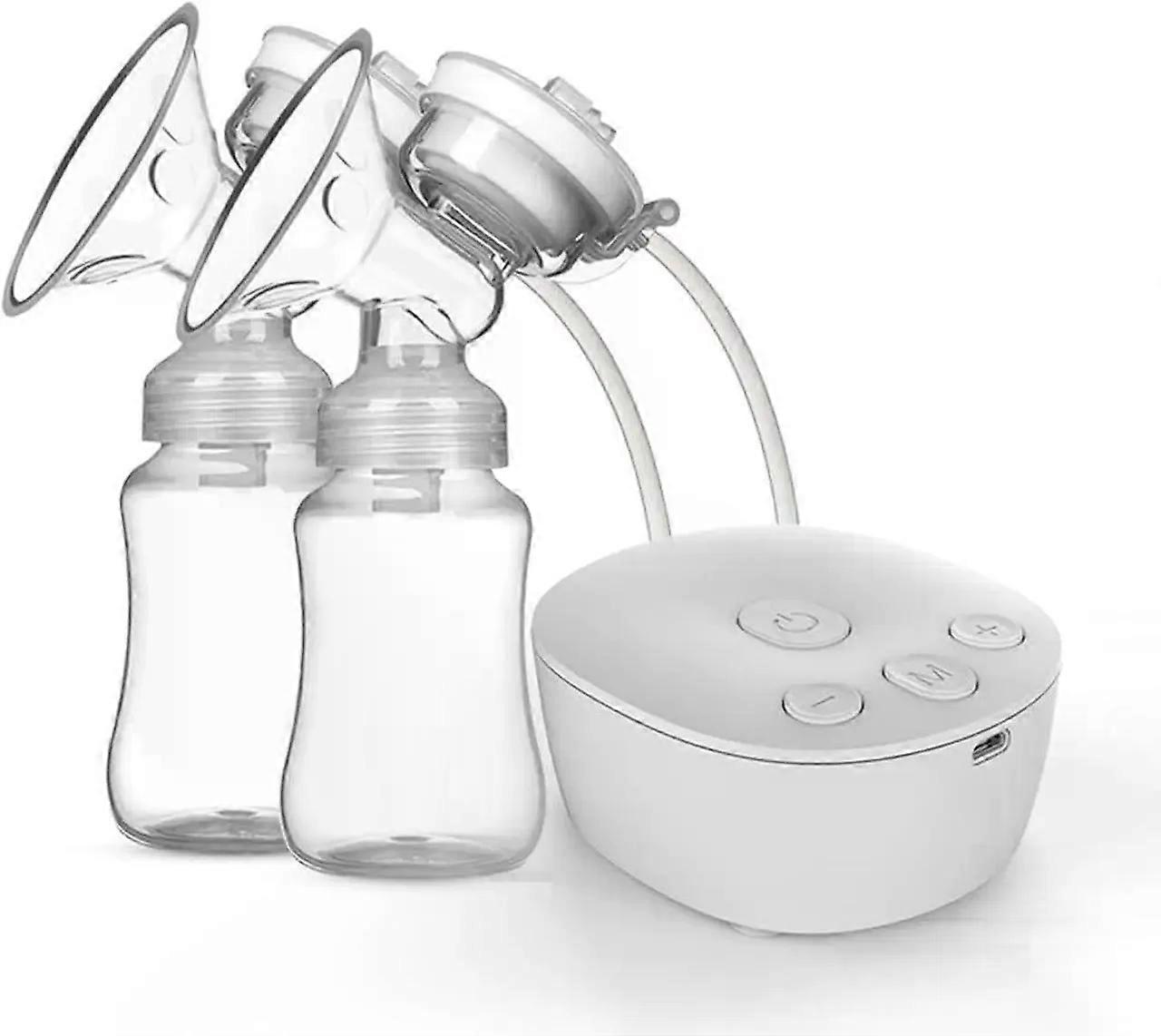Double Electric Breast Pump with 3 Modes & 9 Adjustable Suction Levels, Anti-Backflow Design, BPA-Free Material, and USB Rechargeable for Comfortable 