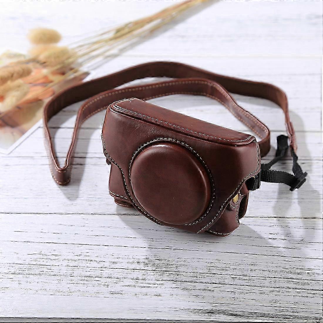 Retro Style PU Leather Camera Case Bag with Strap for Sony RX100 M3 / M4 / M5 26s