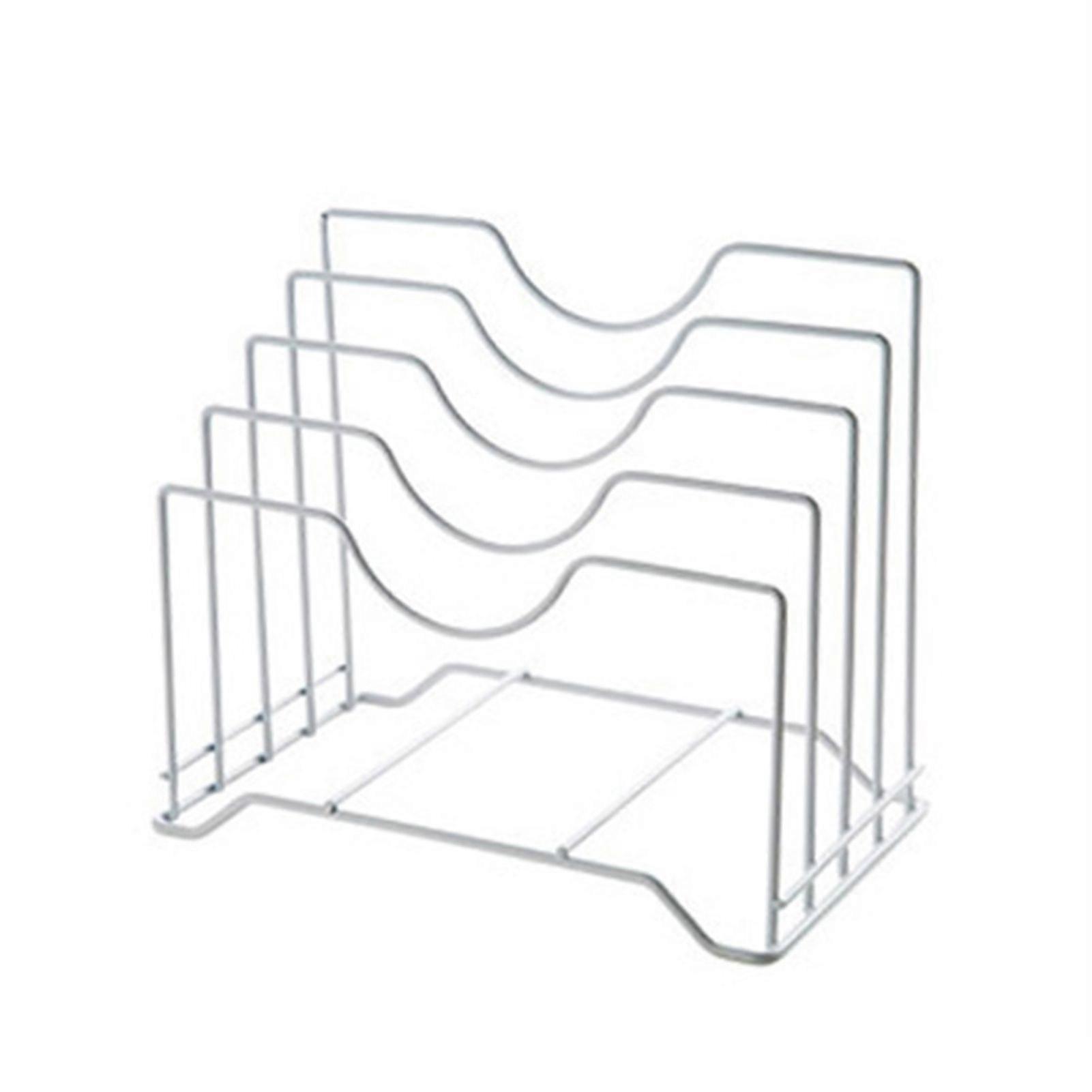 Pot Lid Stand Rack Kitchen Pan Organizer High Stability Multi-Functional Space-Saving Kitchen Baking Tray Cutting Board Holder