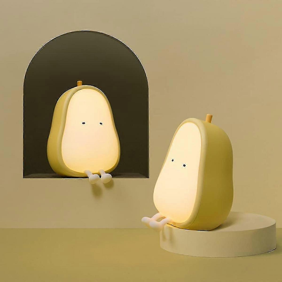 子供のためのナイトライトUSB充電式ランプ、Bpaフリー腹筋+シリコンベッドサイドランプブレアス用