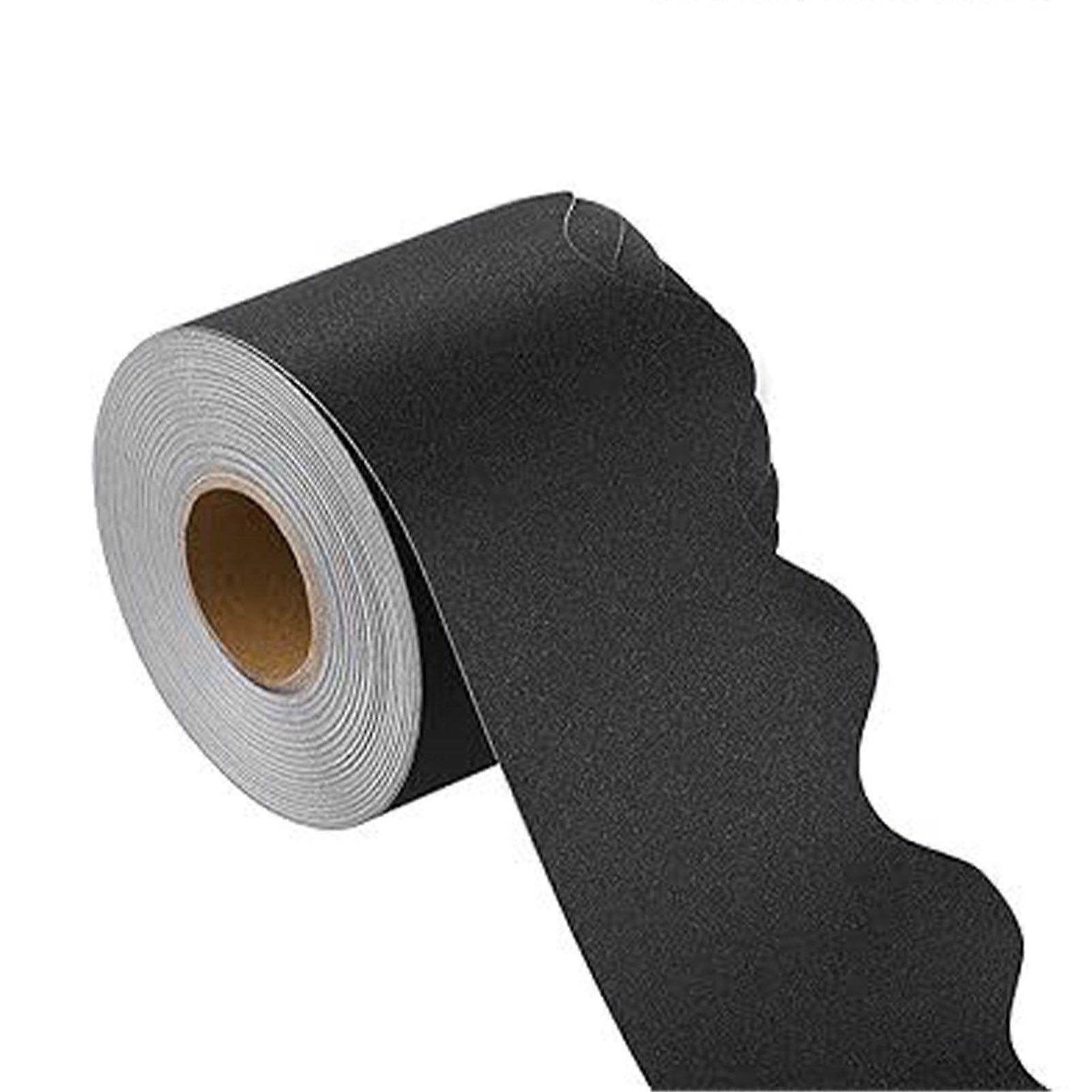 Jikaixiang Scalloped Bulletin Board Border Vibrant Color Simple Installation Shiny DIY Decorative Roll Bulletin Board Border