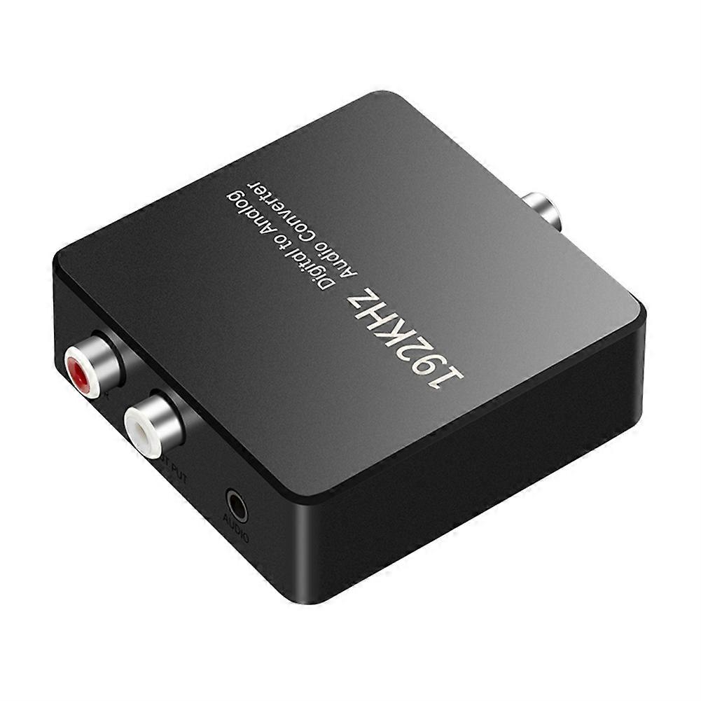 Digital to Analog Audio Converter Optical Coaxial to RCA & 3.5mm Output Compatible with TV DVD Soundbar
