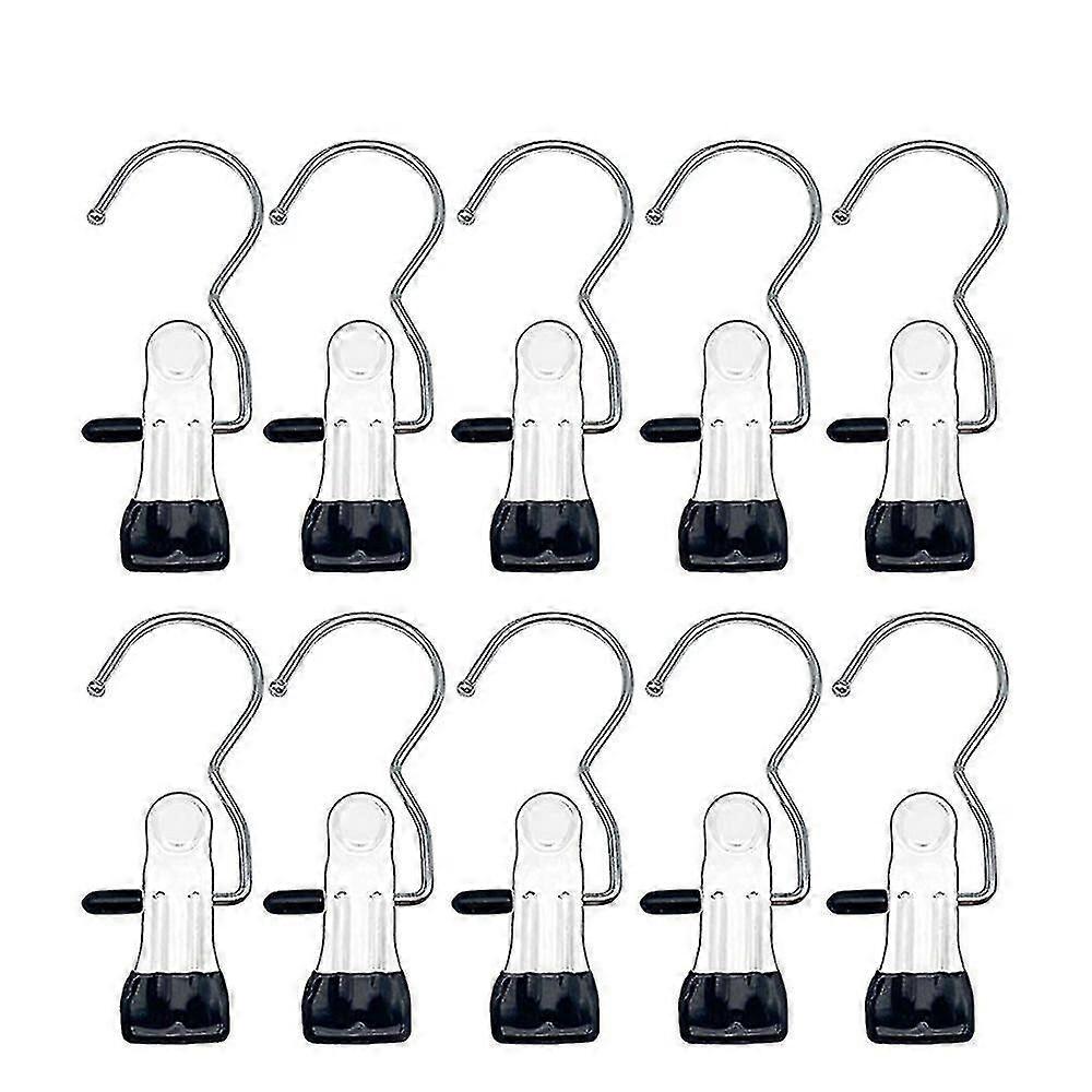 (BLACK)20 Pcs Boot Hanger Clips