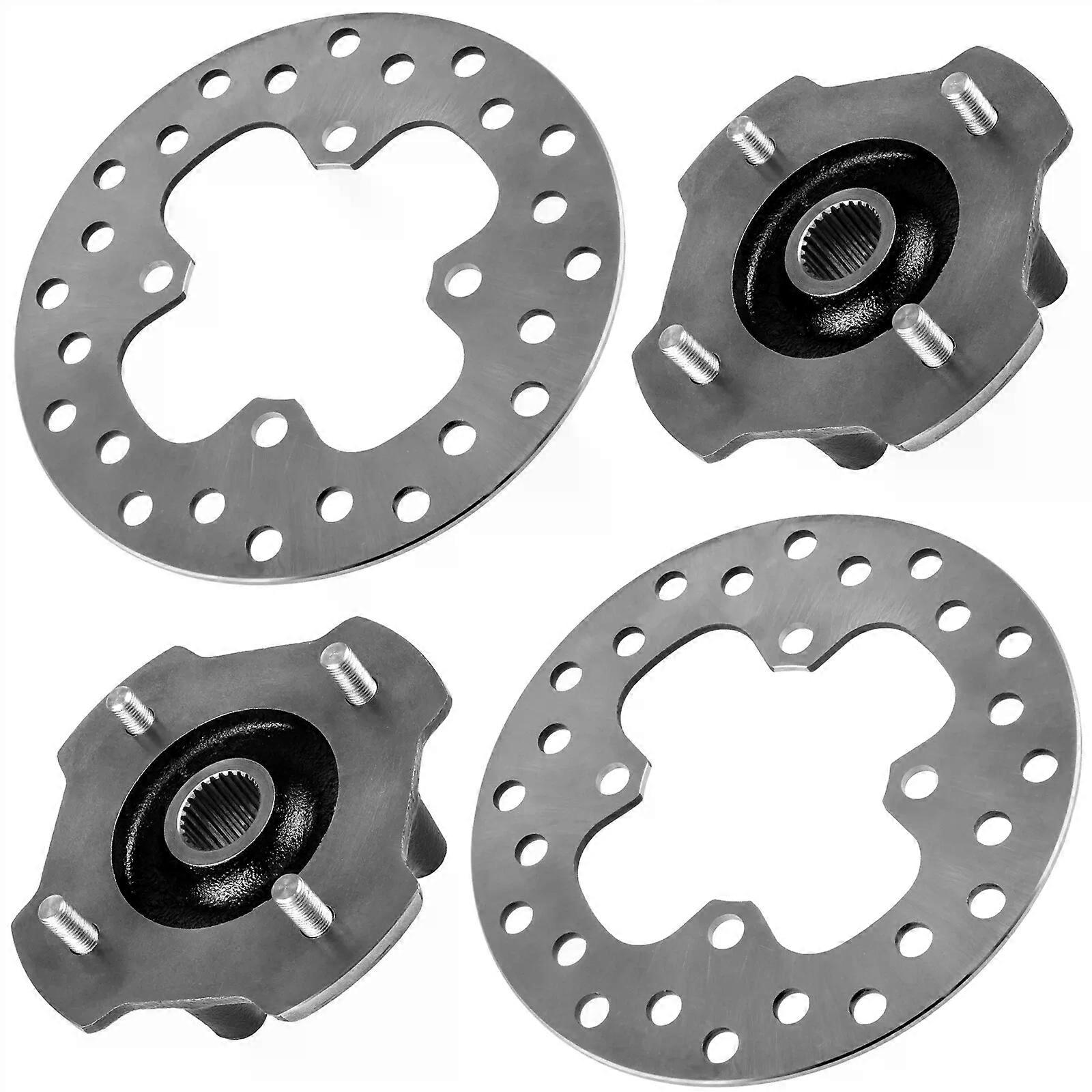 Front L & R Wheel Hub w/Brake Discs For Honda Rancher 420 TRX420FE 4X4 2020-2022 NO.03555