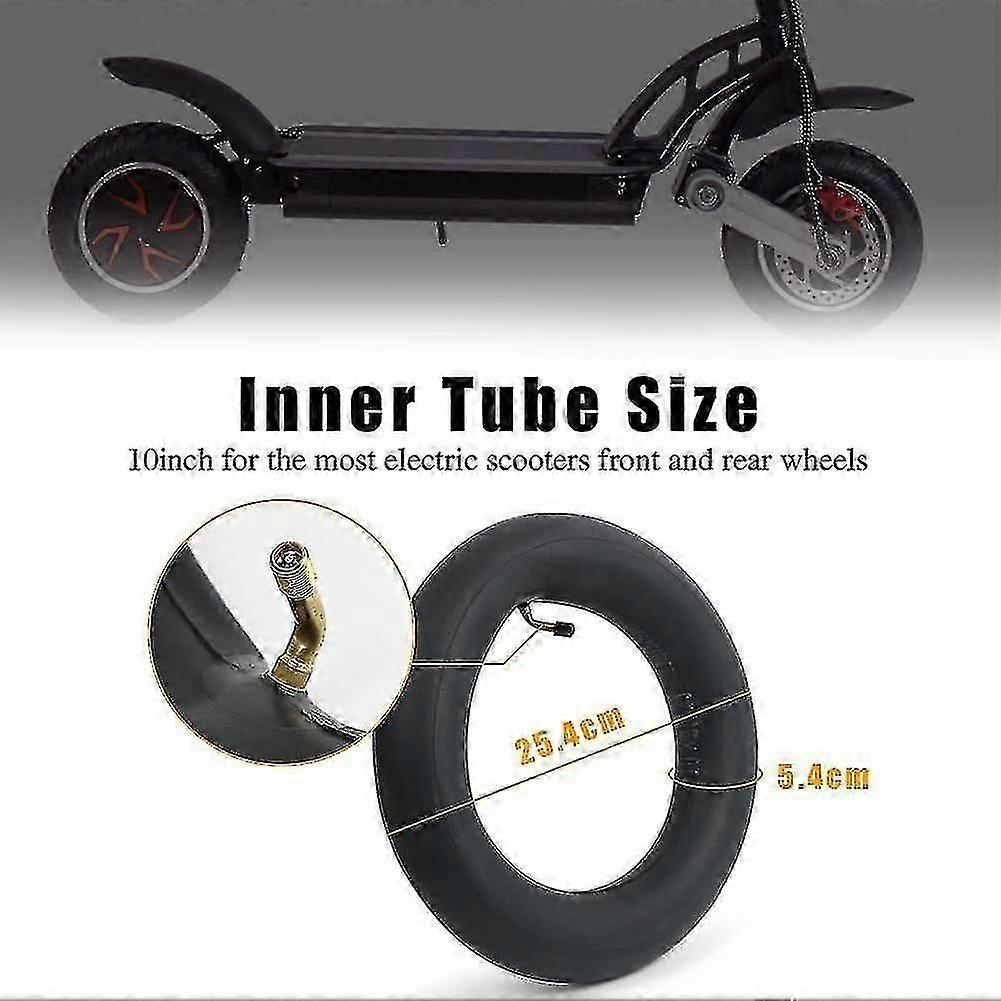2 Pack 10x2.125 Inch Replacement Rubber Inner Tubes for Bicycle Tires