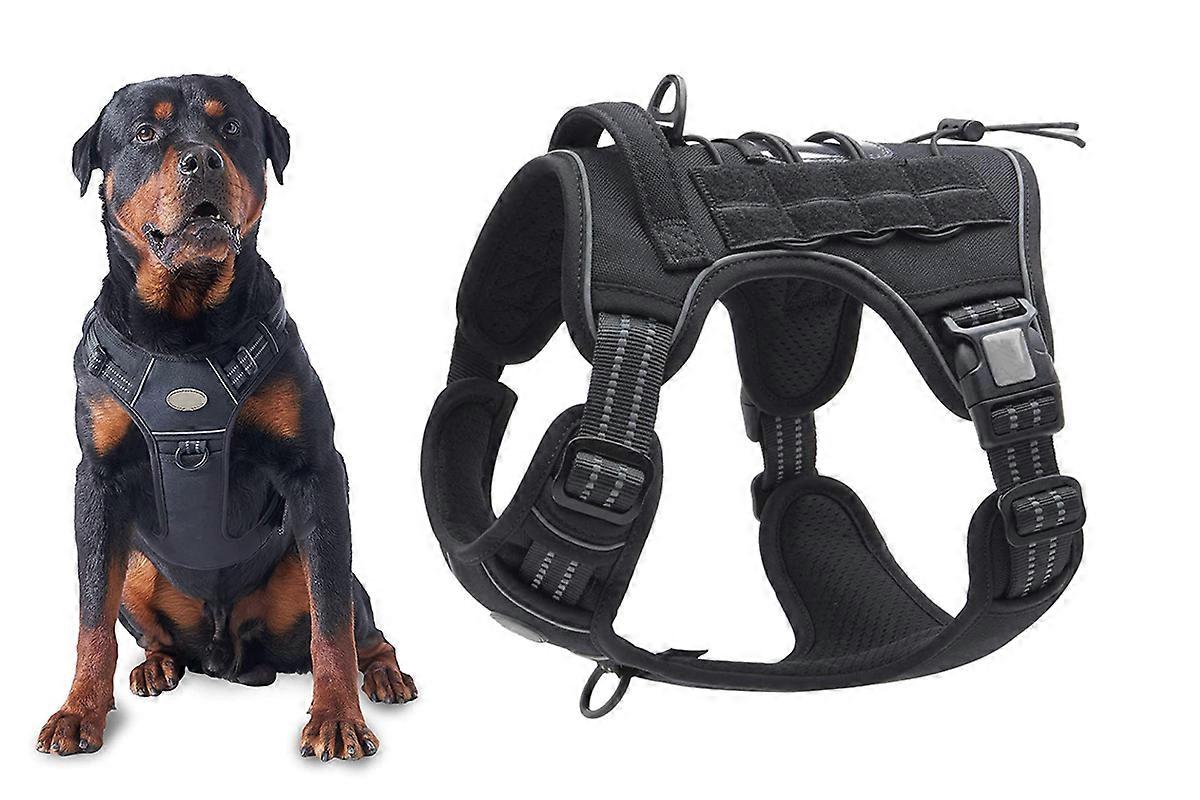 Reflective Dog Harness No Pull Quick Fit Comfortable Adjustable