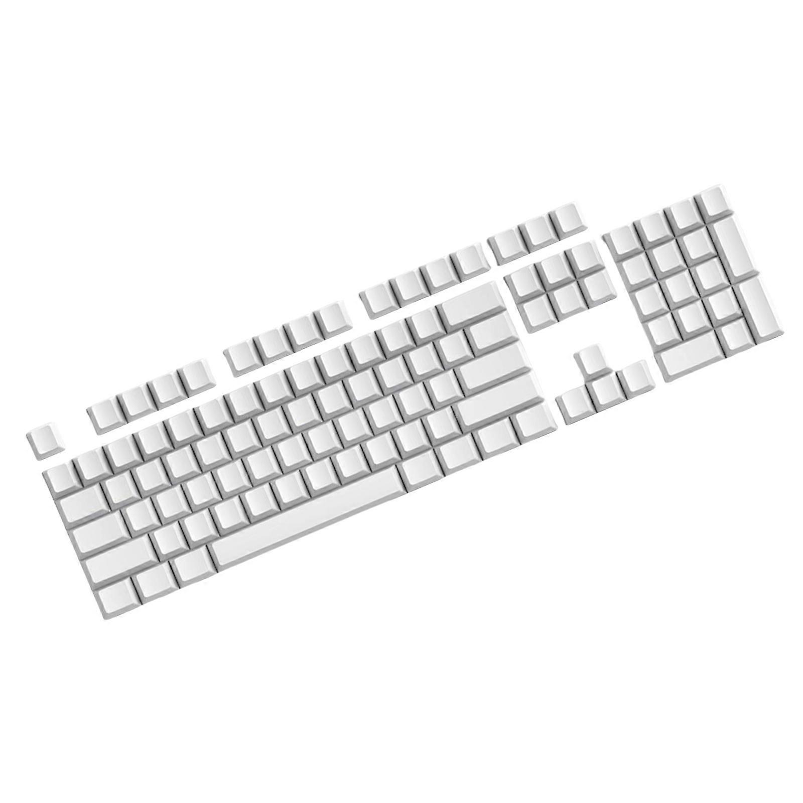 Customizeds PBT Blank White Keycaps Original Profile Not Print Key Cover Replacement for Mechanical Keyboards DIY Multicolor