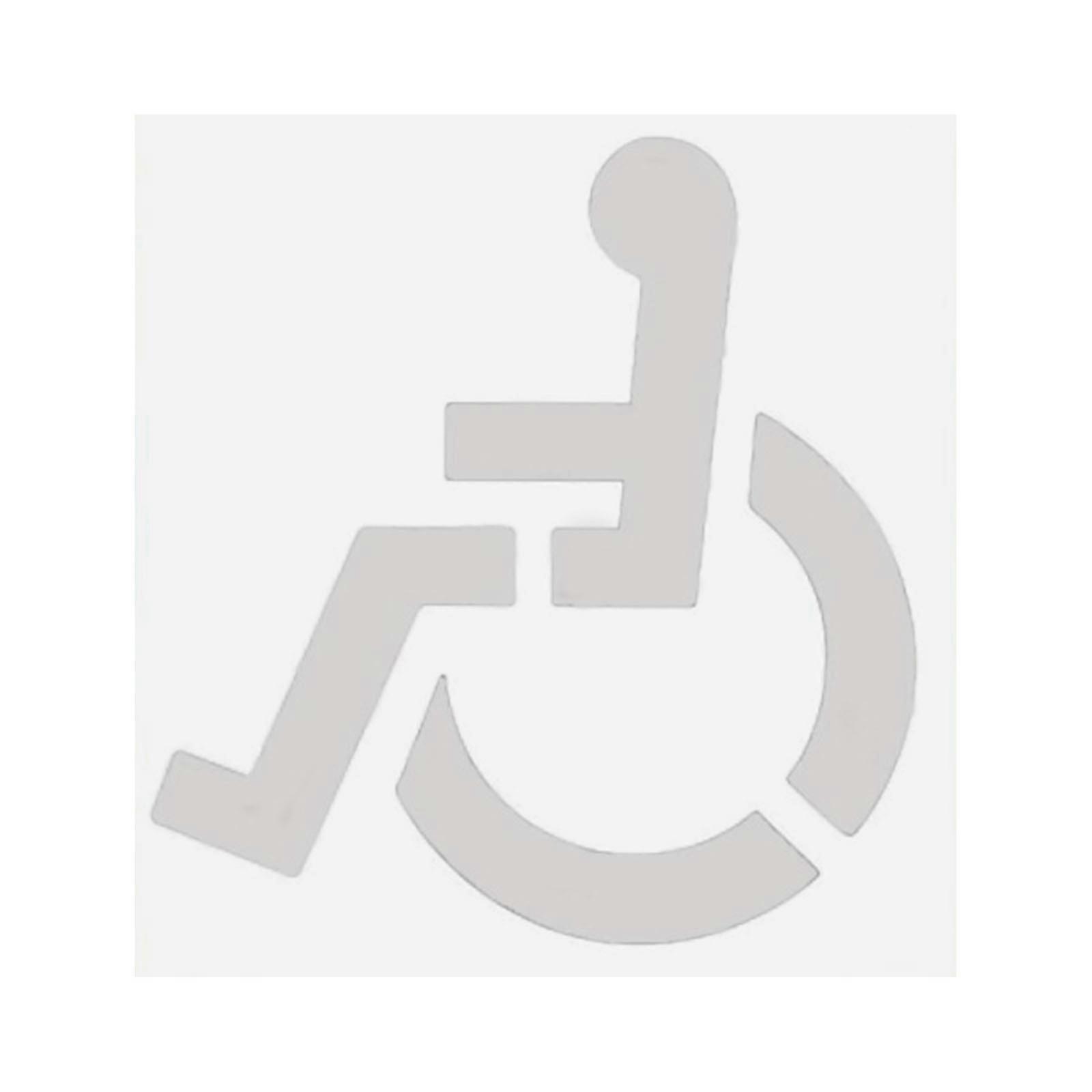 Handicap Parking Stencil Marker Symbol Template Reusable Parking Lot Stencil for Garage Parking Pavement Painting Multicolor