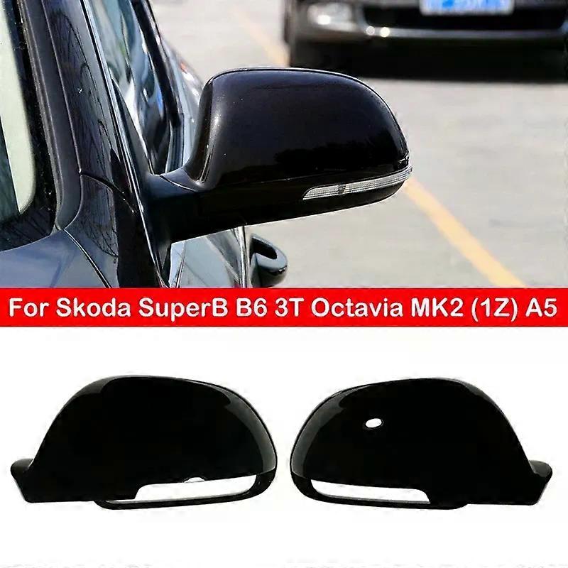 For Skoda SuperB B6 3T Octavia MK2 (1Z) A5 2009 2010 2011 2012 Car Replacement Rearview Side Mirror Cover Wing Cap Shell Trim