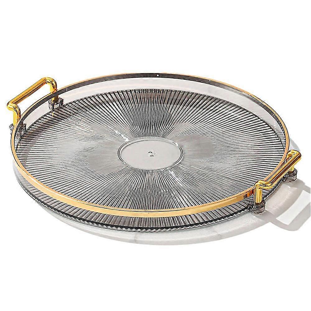 Runde Tablett mit zwei Ohren Wohnzimmer Teetablett Wassertasse Kunststoff Tablett A