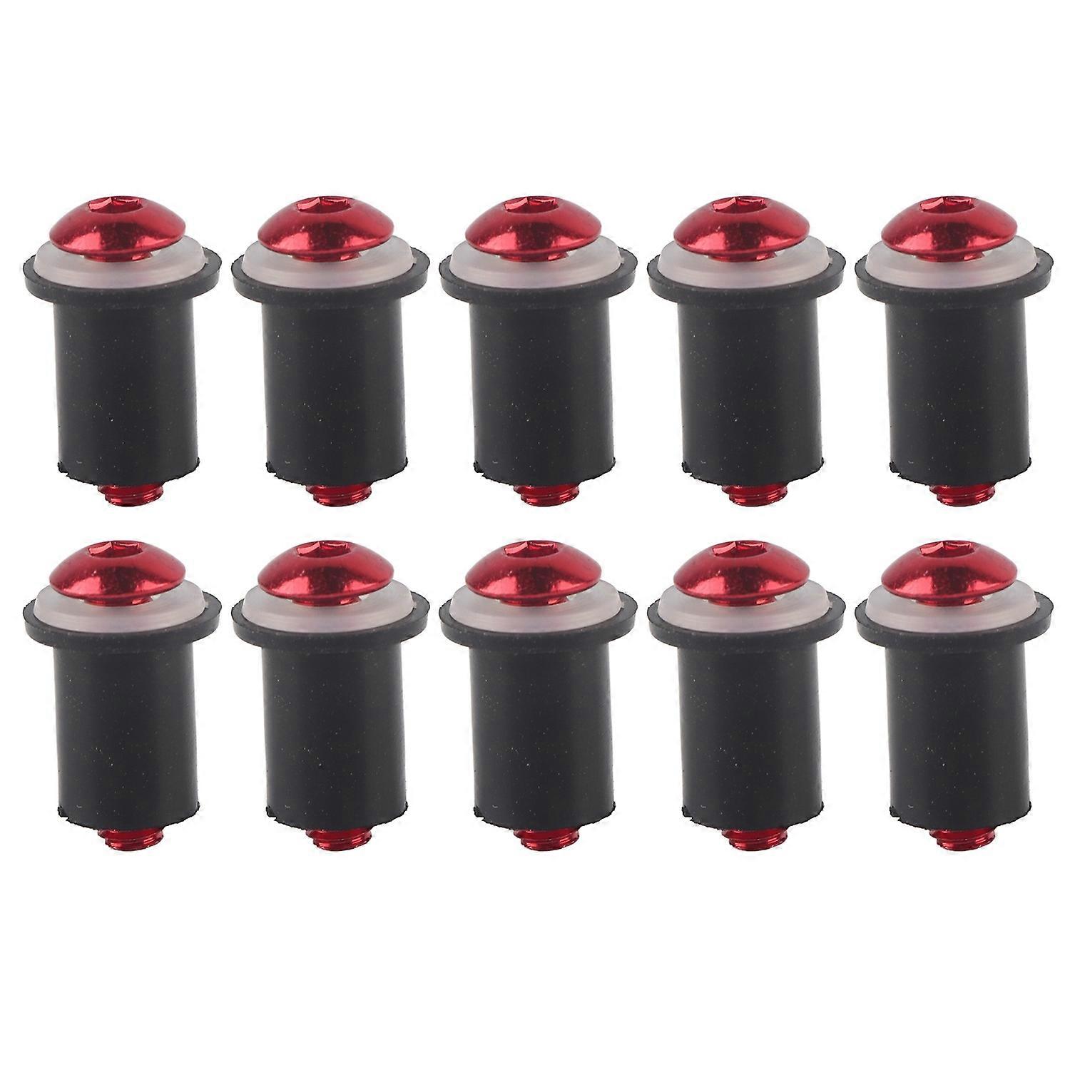 10pcs Universal Motorcycle Windscreen Windshield M5 Inner Hexagonal ScrewsRed