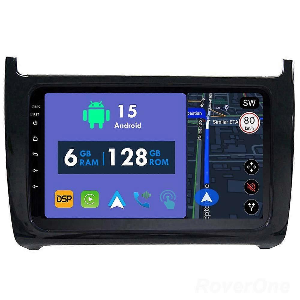 RoverOne Car Electronics Radio 6G+128G for Polo 5 2008 - 2020 Navigation Wireless CarPlay Android