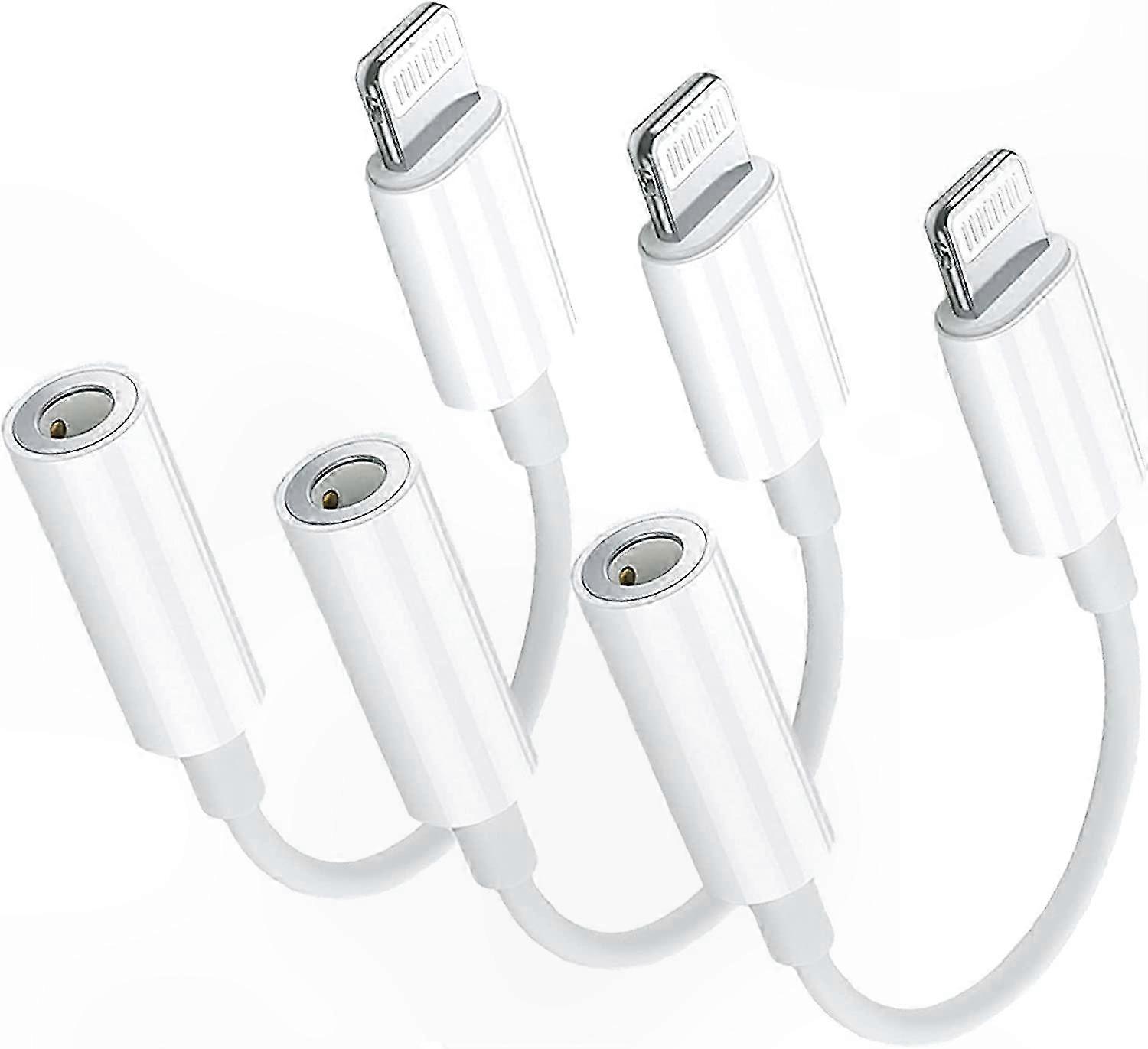 3-Pack Lightning to 3.5mm Headphone Adapter