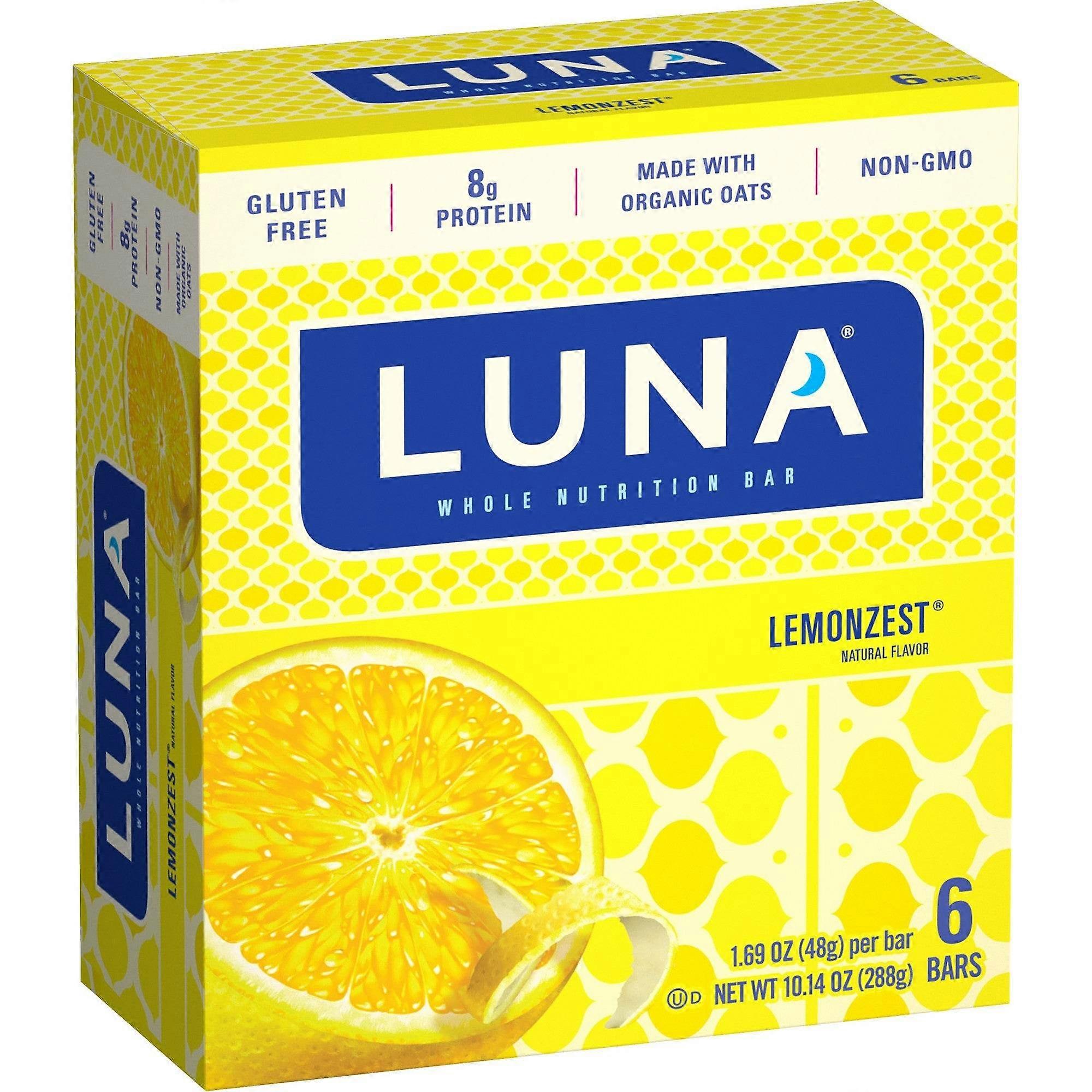 Barres nutritives Luna Lemonzest, 6 ch.