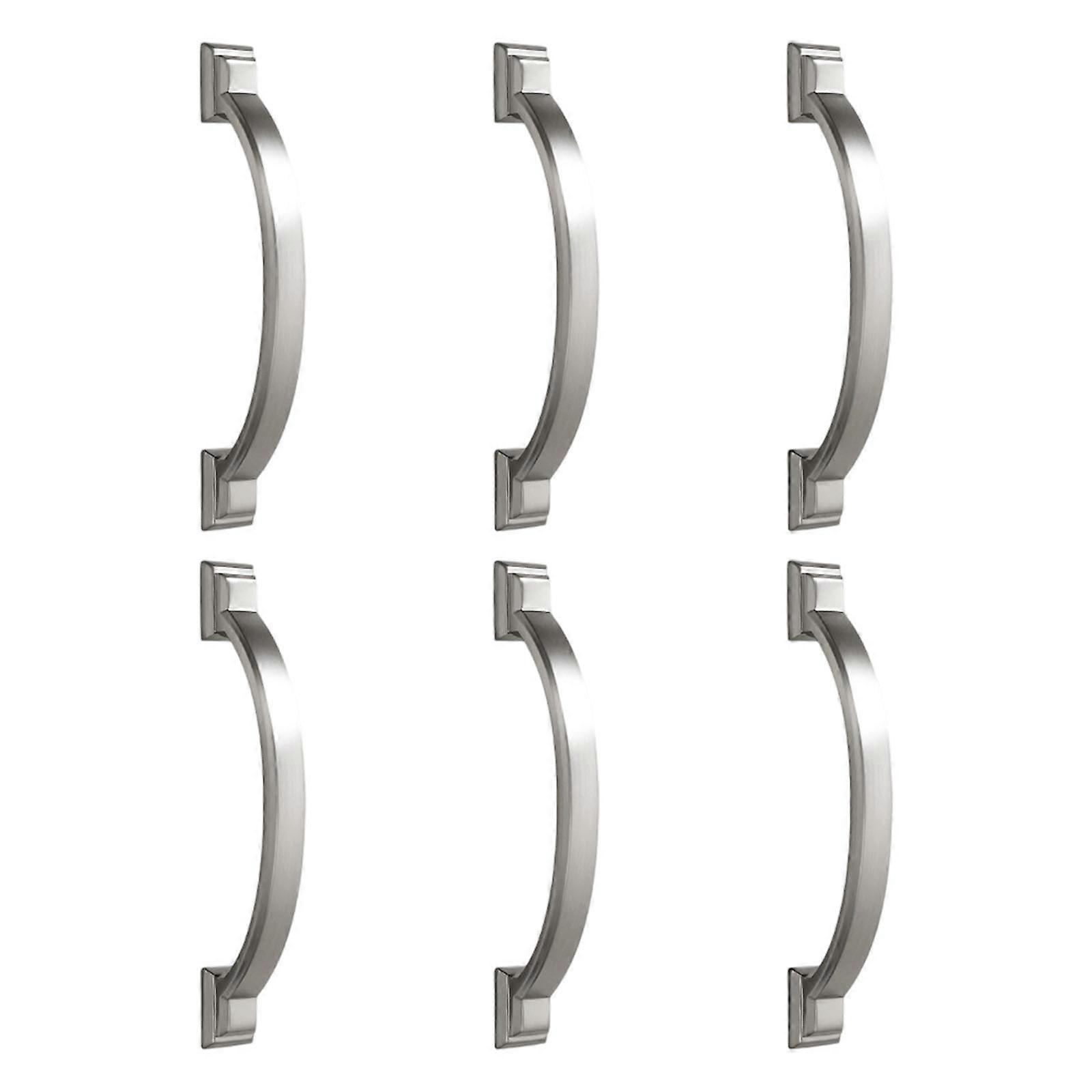 Pack Of 6 Cupboard Handles Elegant Design Strong Hardware Modern Classical Styles Suitable for Wardrobe Door & Drawers Multicolor