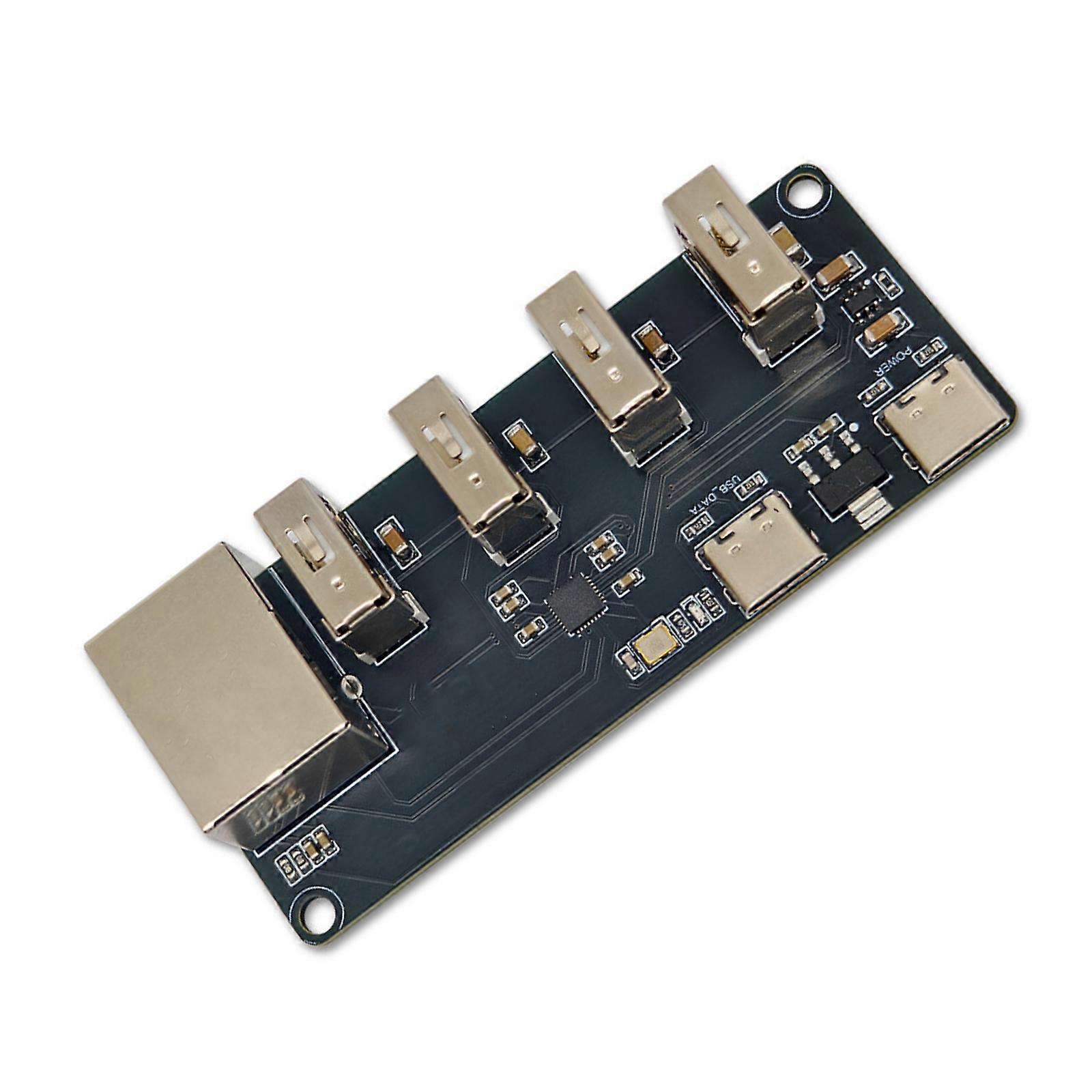 Portable USB Ethernet Adapter With 4 USB 2.0 Ports Tool Less Setups And Multiple Device Support For Professional Multicolor