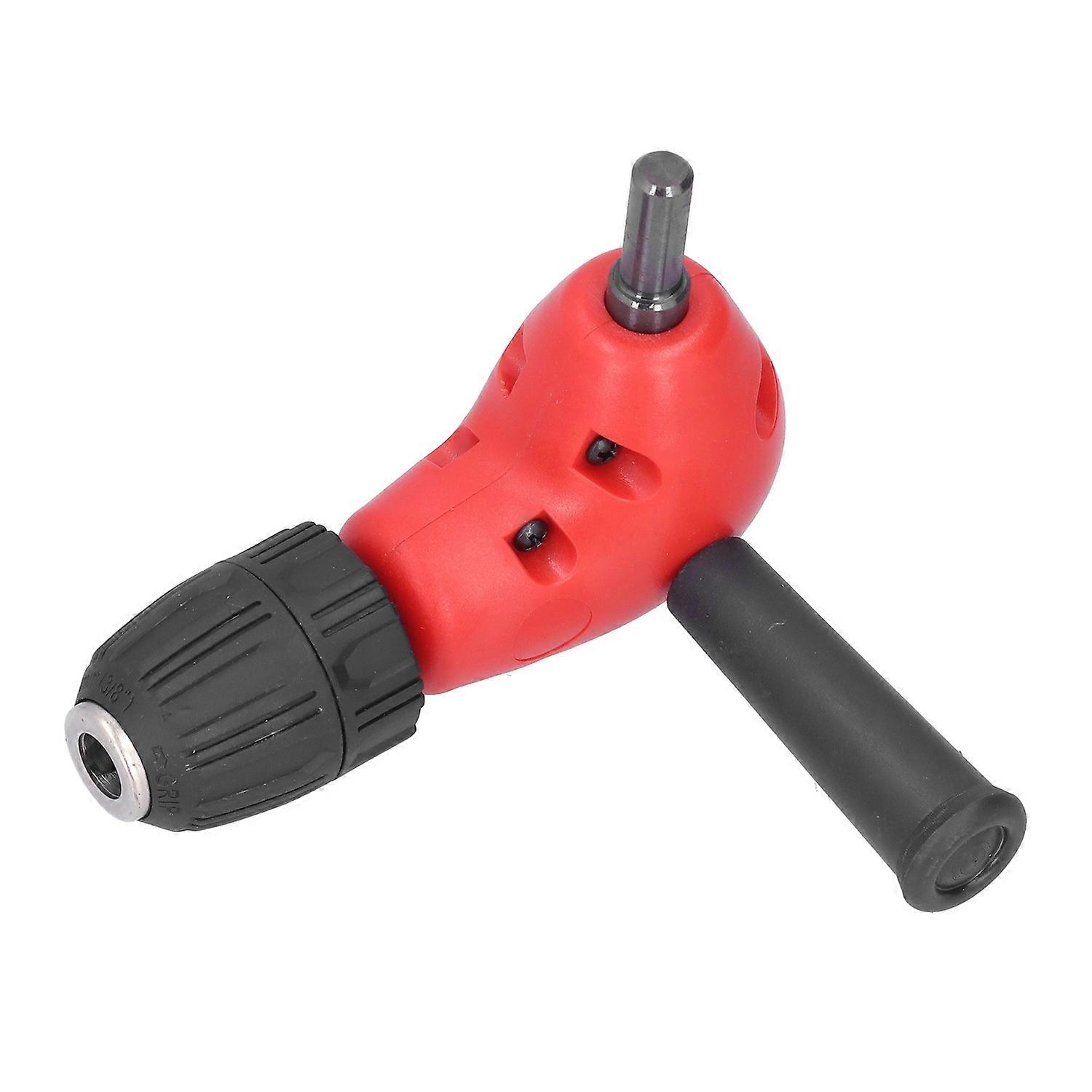 90 Degree Right Angle Drill Adapter 3 Jaw Chuck Right Angle Bend Extension Attachment Repair Tool