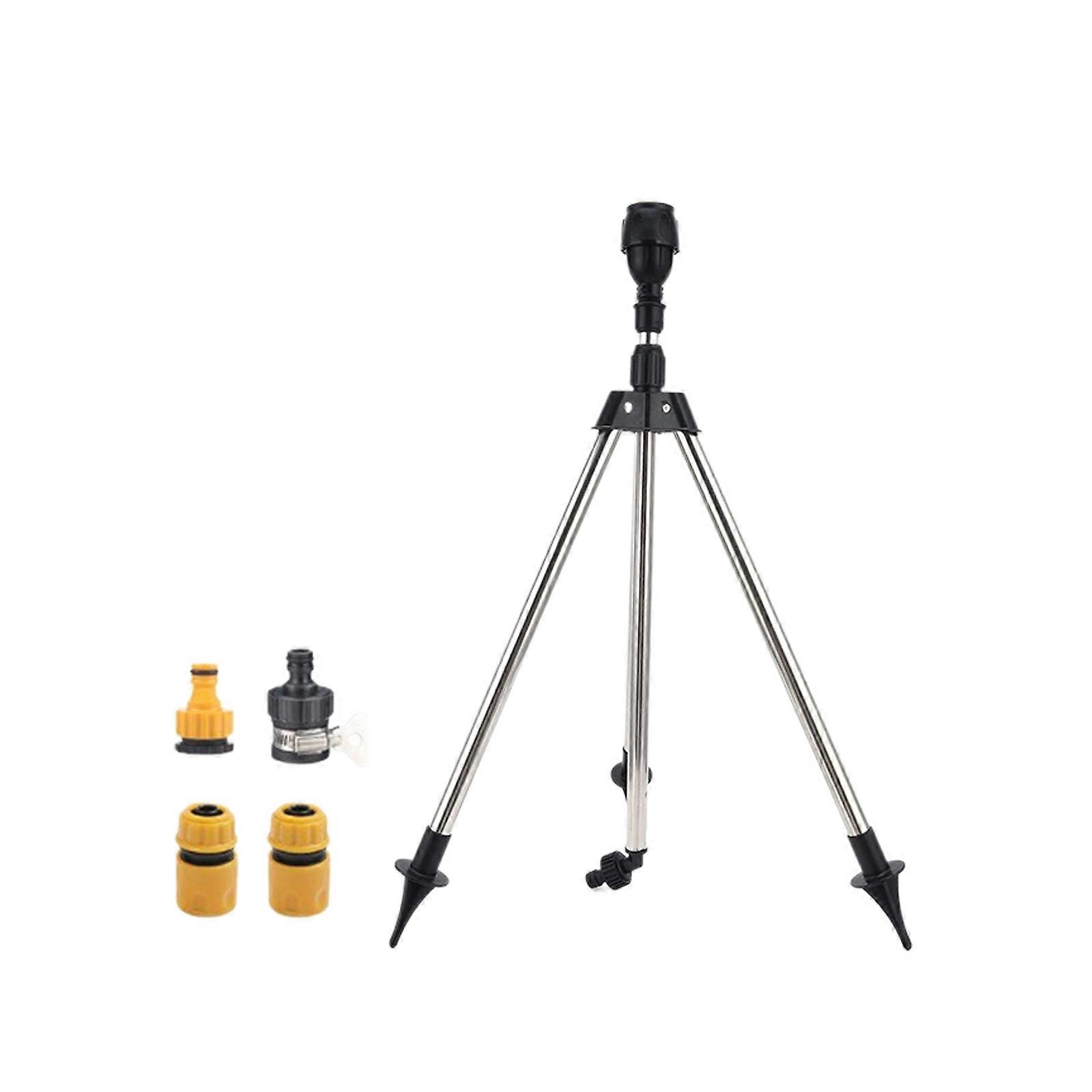 Multiple Connector Tripod Sprinkler System 90 180 360 Degree Adjustable Sprayed Coverage Fit for Large Yard Garden Bed Multicolor