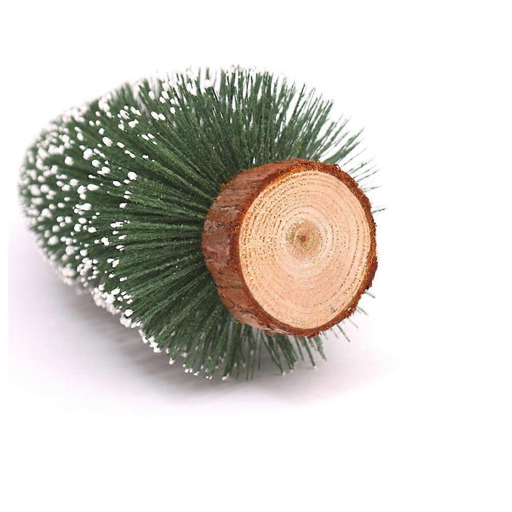 Infidev Mini White Cedar Desktop Christmas Tree, Reusable Resin Decoration for Small Spaces,Christmas Tree Decorations