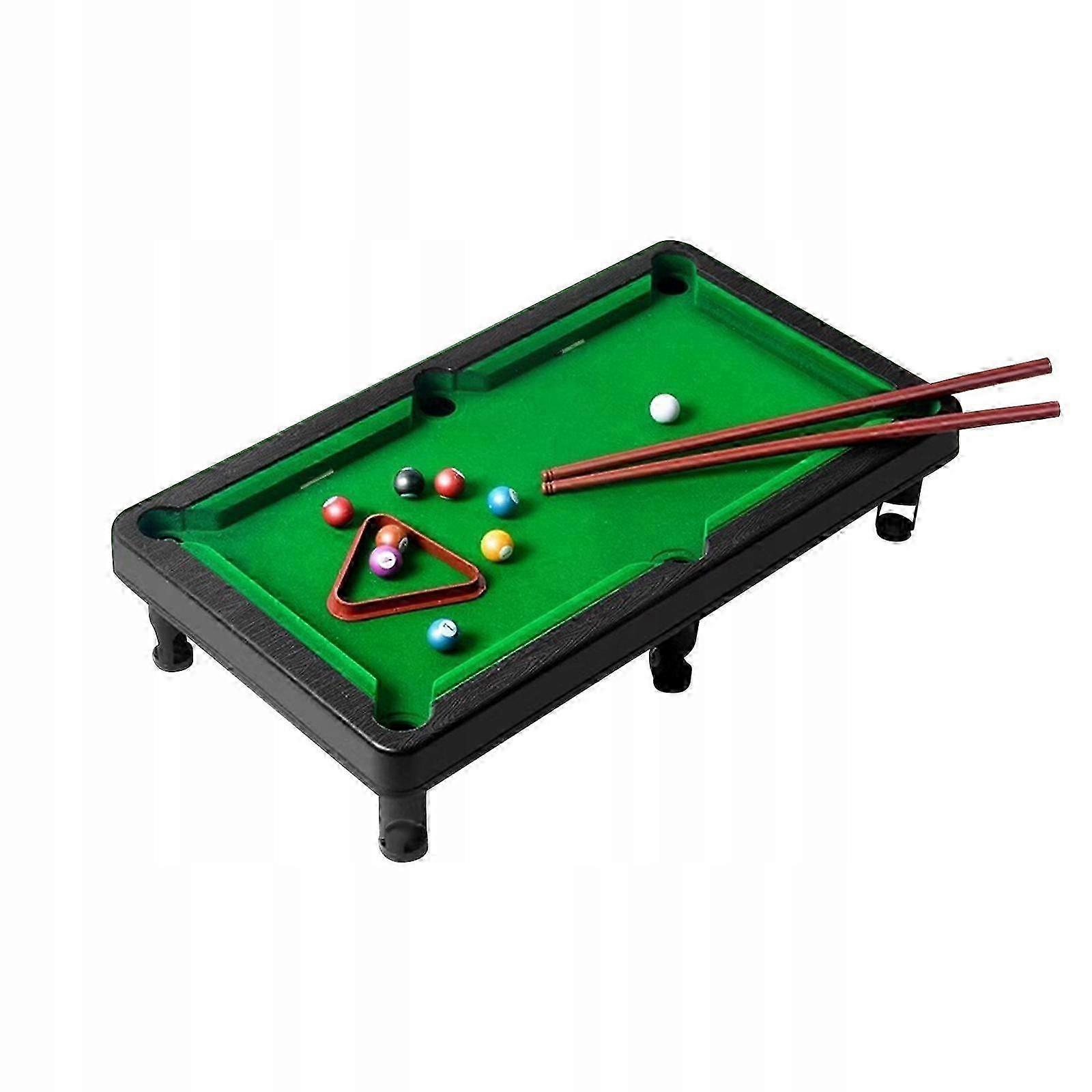 Mini Ensemble de billard de table Queues de billard Bureau portable Jeu de billard 44x24x9.5cm