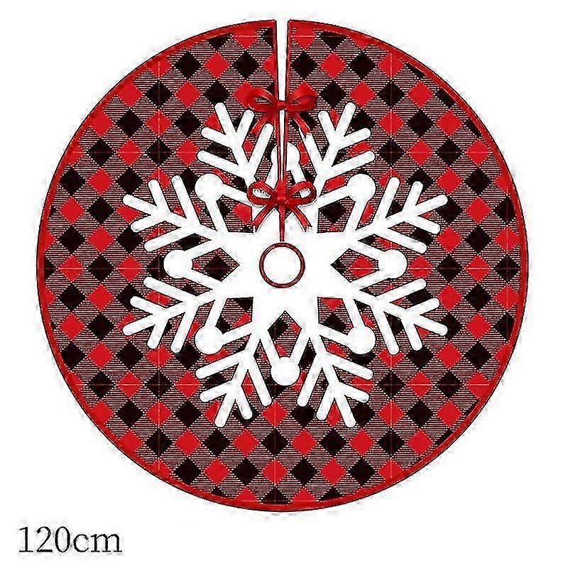 Christmas Tree Bottom Decoration Felt Fabric with Snowflake Patterns