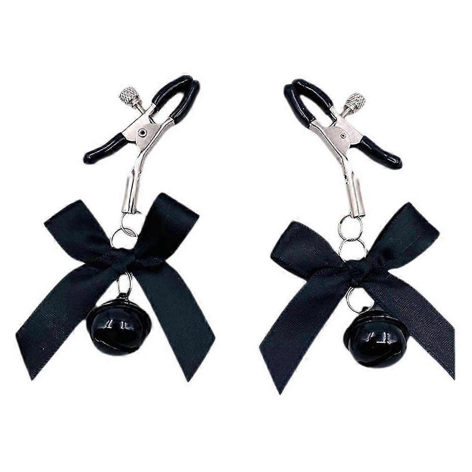 Réglable 2pcs pinces à mamelon / pinces à poitrine / clips avec B e l l