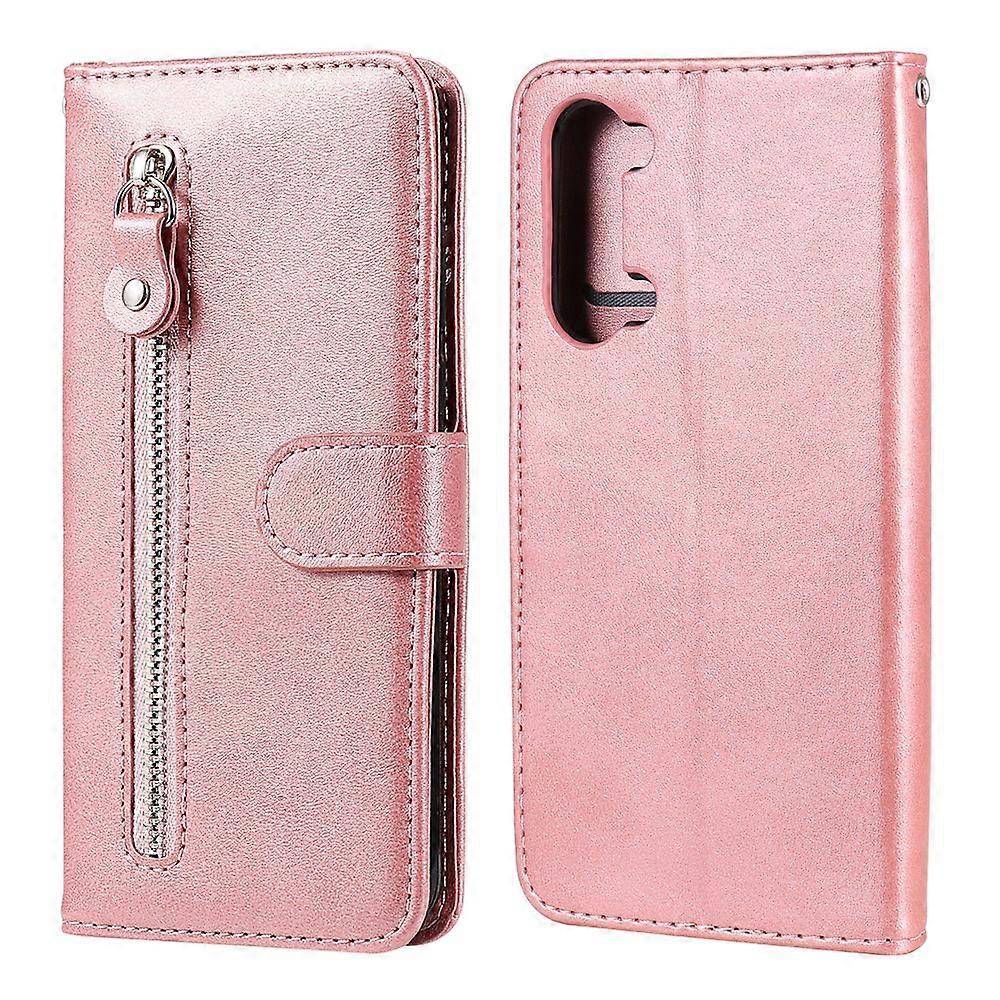 Custodia in pelle con tasca con cerniera a portafoglio per Oppo Find X2 Lite/Reno3