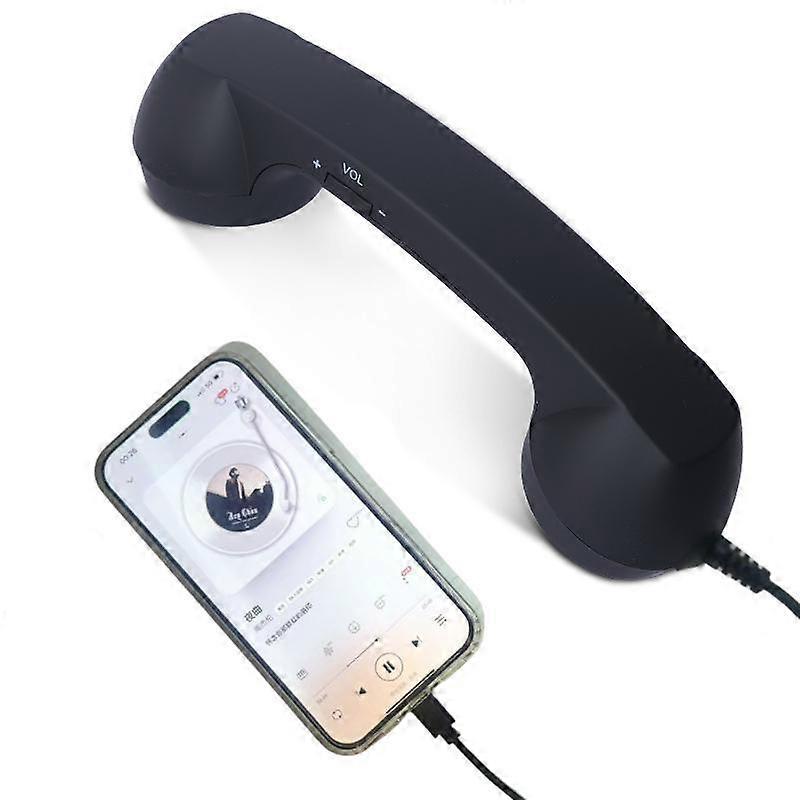 USB-C Retro Telephone Handset for Cellphones - Plug & Play Receiver Radiation-Proof Comfortable Call for iPhone & Android​​