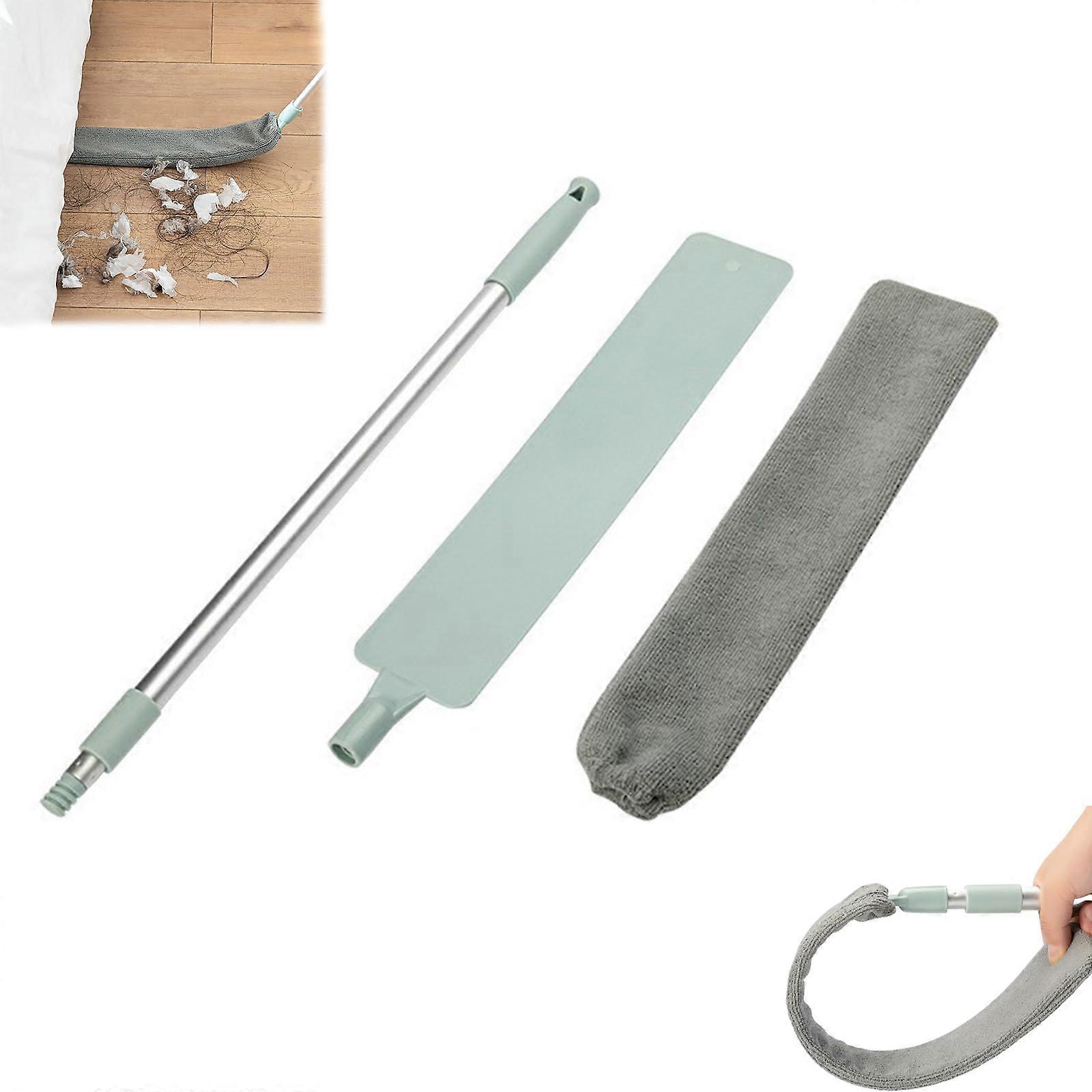 Retractable Microfiber Gap Dust Cleaner with Washable Duster for Under Appliance, Ceiling, Blinds (1 Set)