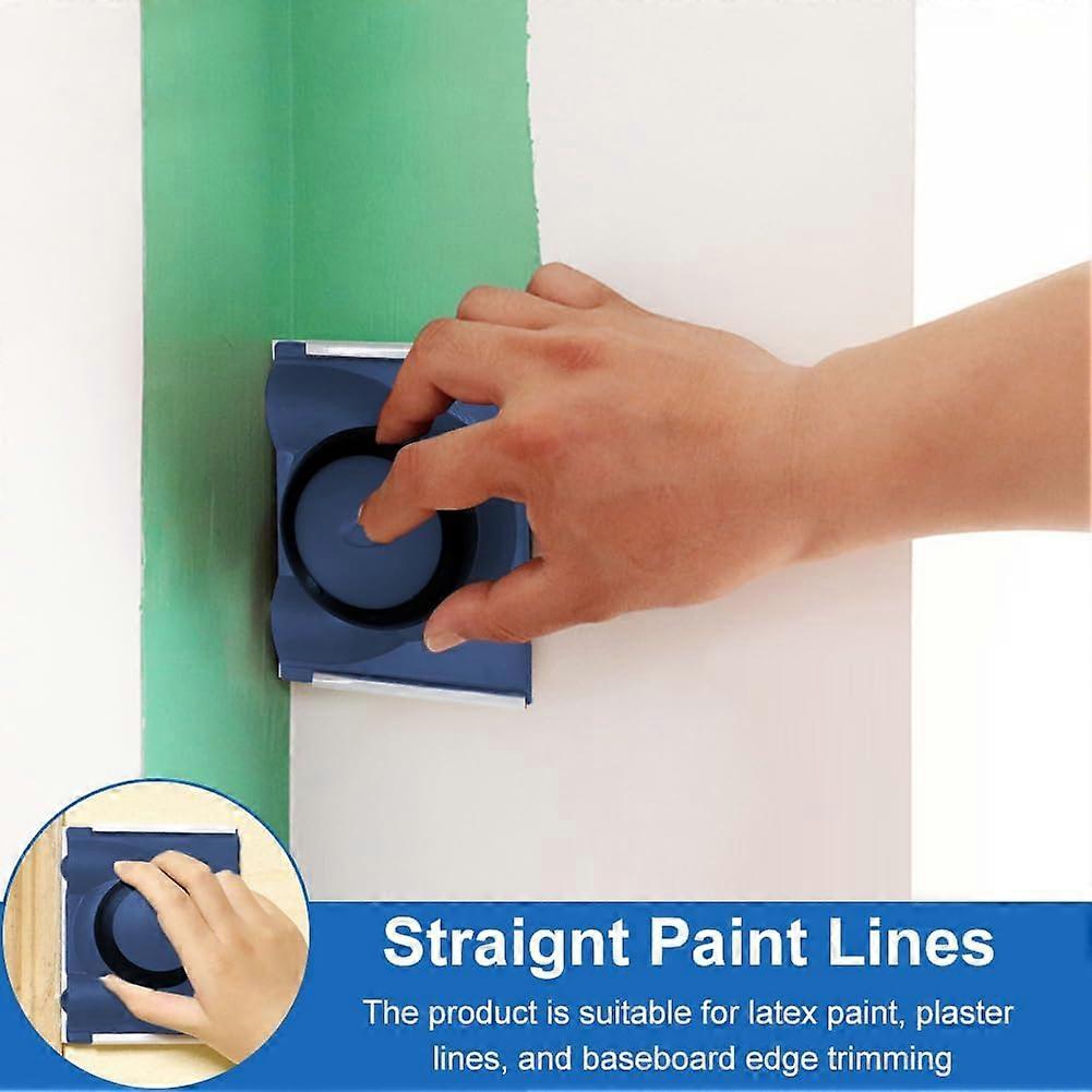 Paint Edger Tool for Cutting in Auxiliary Cutting in Tools for Painting with Pad Nylon Bristles Edges, Painting Brush