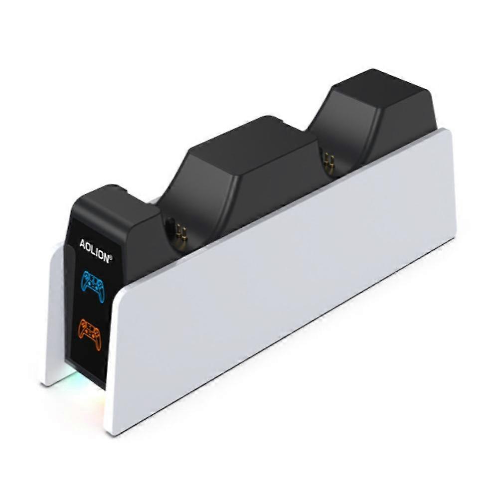 For PS5 Dual Controller Charging Dock with RGB Light Fast Charging Station for PS5 Elite Controller