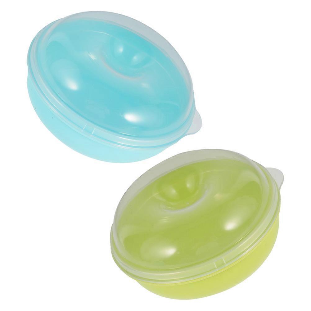 Bread Container Assorted Color for Storage 2Pcs Doughnut Storage Boxes