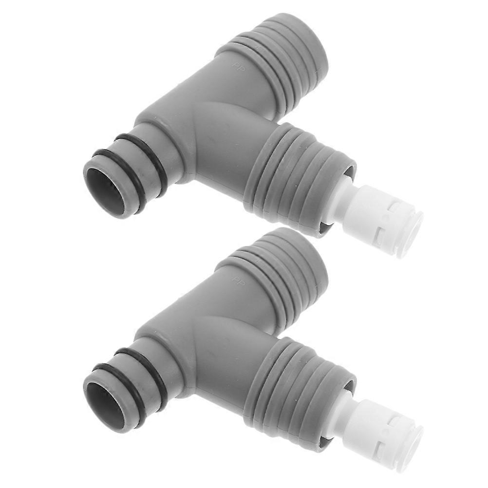 Kitchen Sink Drain Pipe Adapter for Washing 2Pcs Y-Shaped Overflow Connector